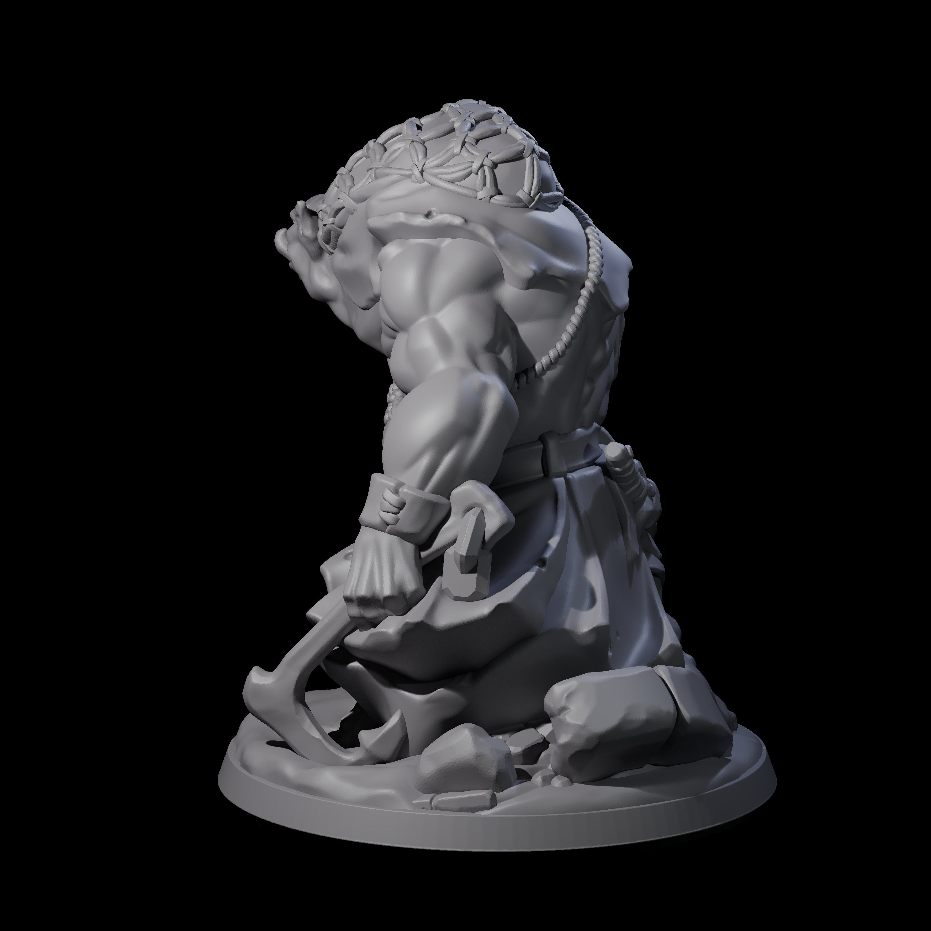 Frothing Ogre A Miniature for Dungeons and Dragons, Pathfinder or other TTRPGs