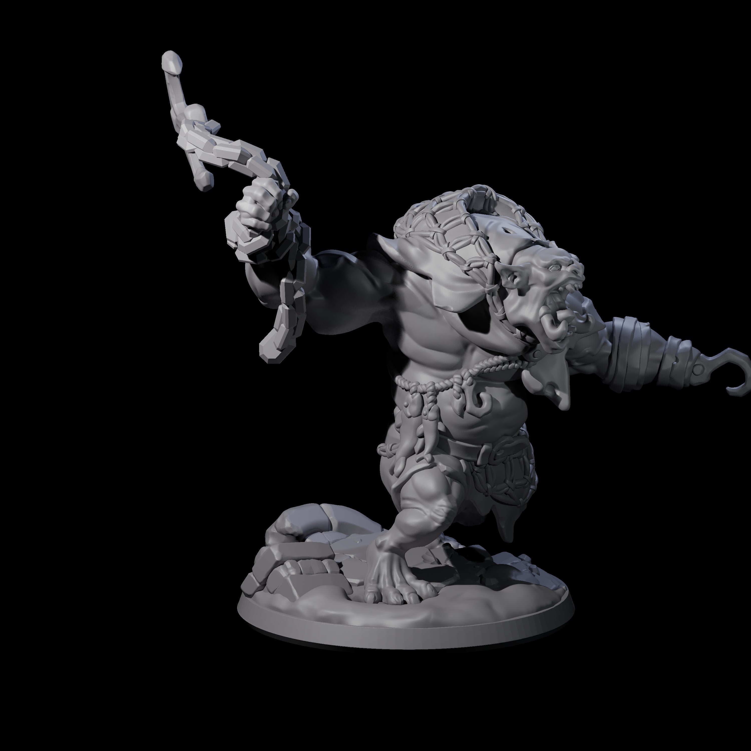 Frothing Ogre A Miniature for Dungeons and Dragons, Pathfinder or other TTRPGs