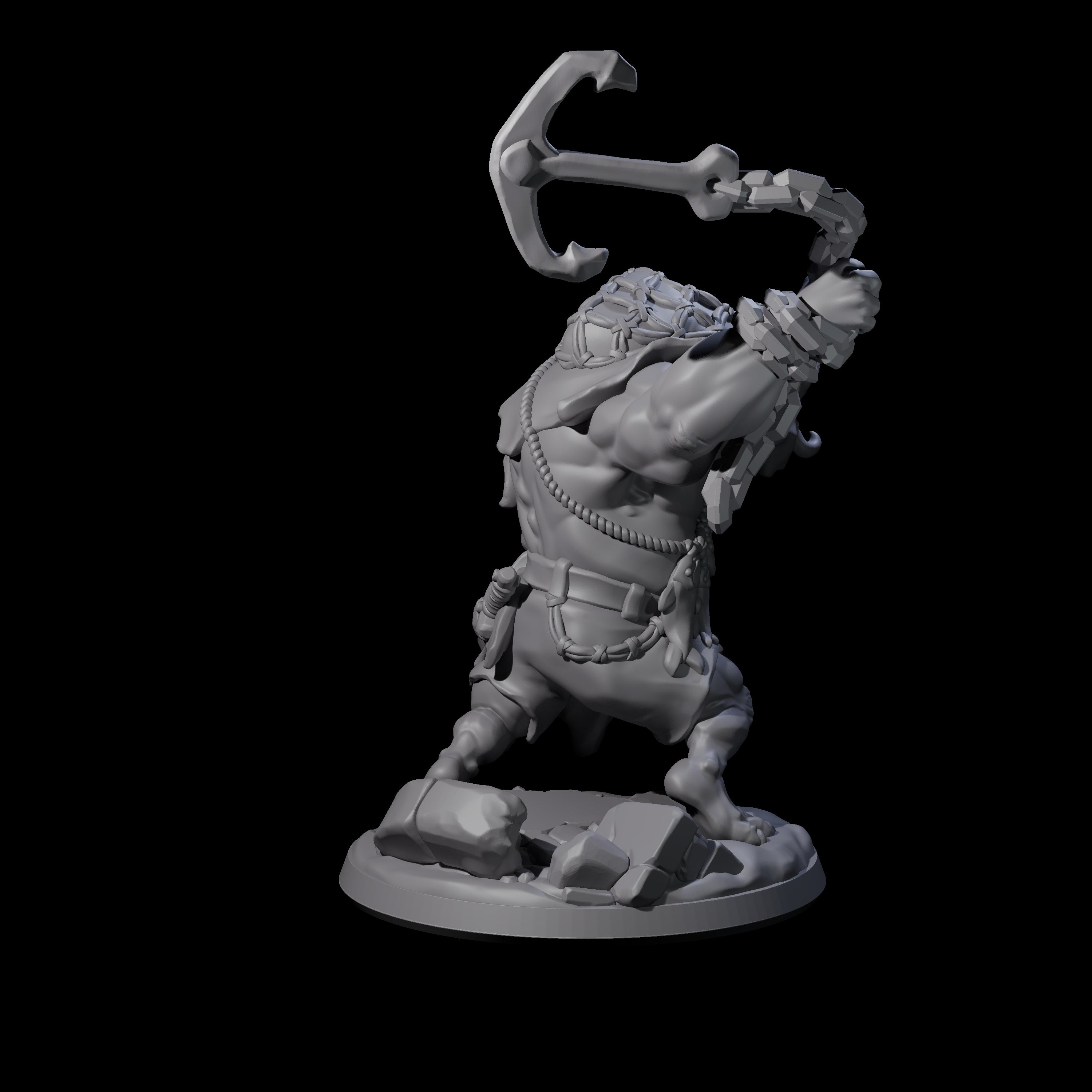 Frothing Ogre A Miniature for Dungeons and Dragons, Pathfinder or other TTRPGs