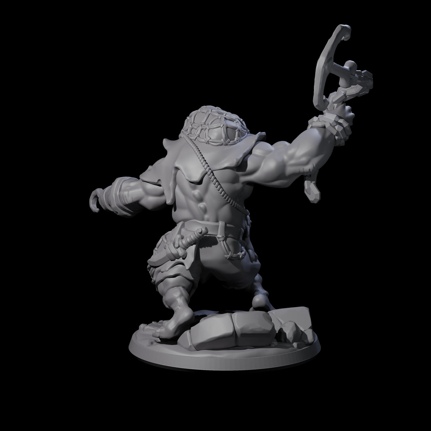 Frothing Ogre A Miniature for Dungeons and Dragons, Pathfinder or other TTRPGs