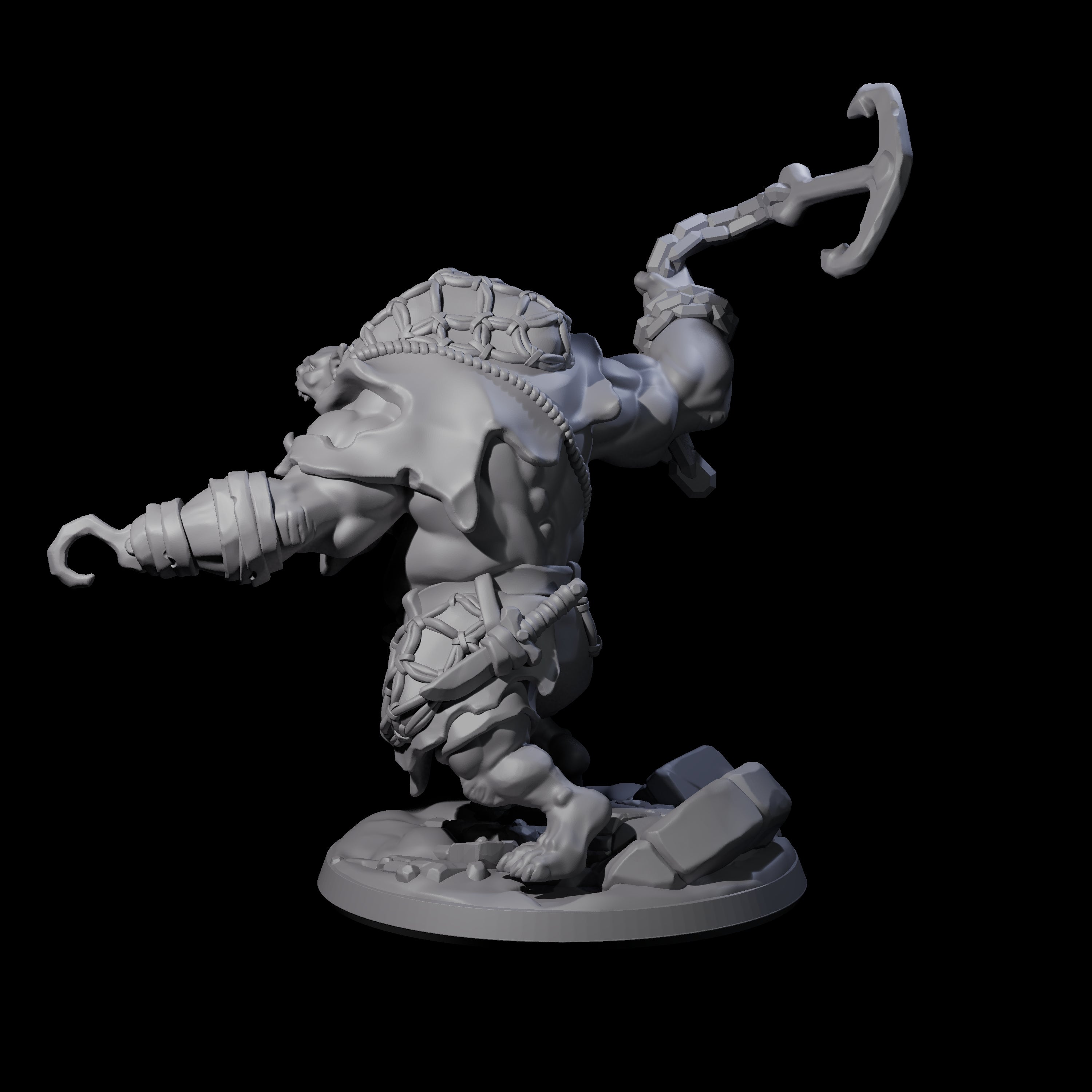 Frothing Ogre A Miniature for Dungeons and Dragons, Pathfinder or other TTRPGs