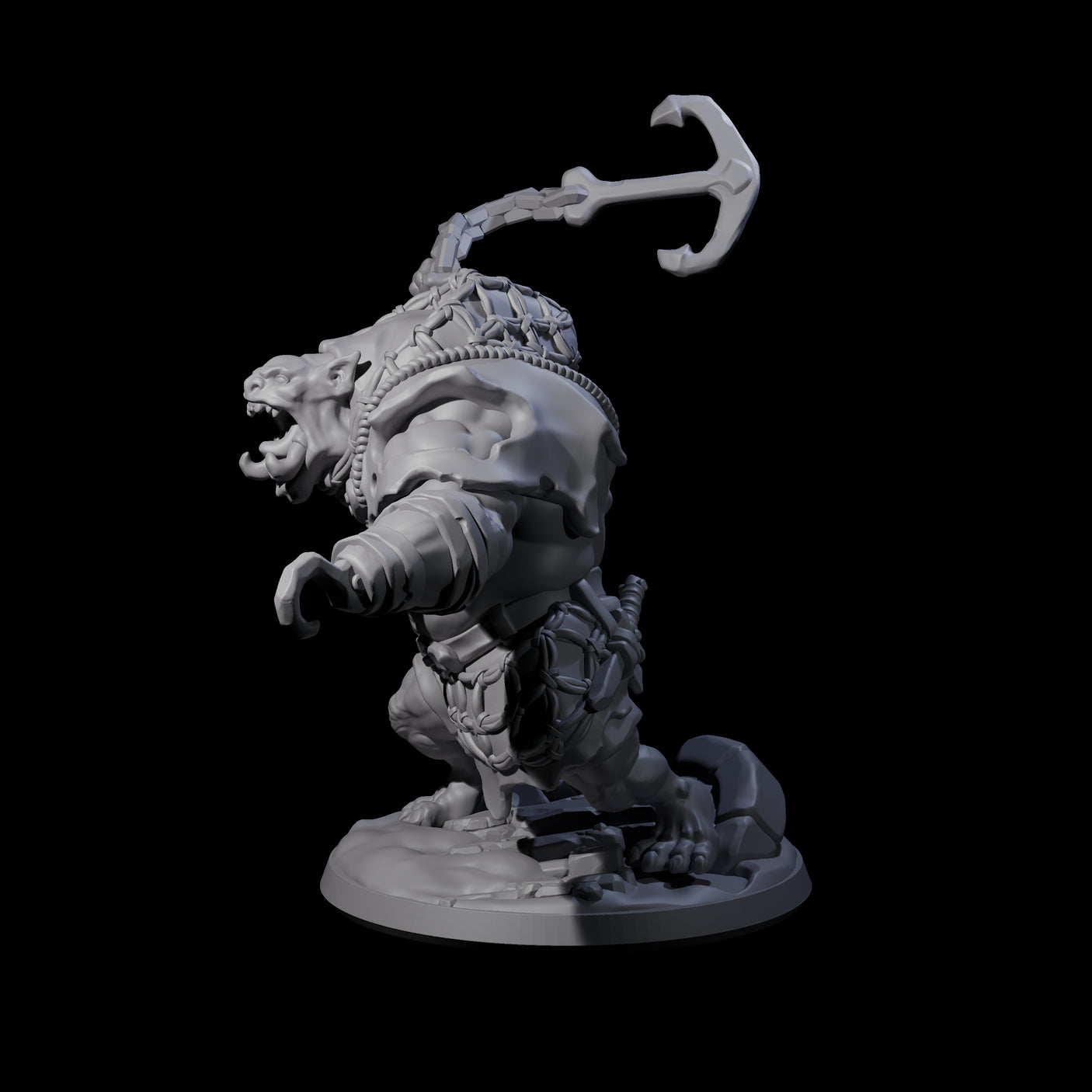 Frothing Ogre A Miniature for Dungeons and Dragons, Pathfinder or other TTRPGs