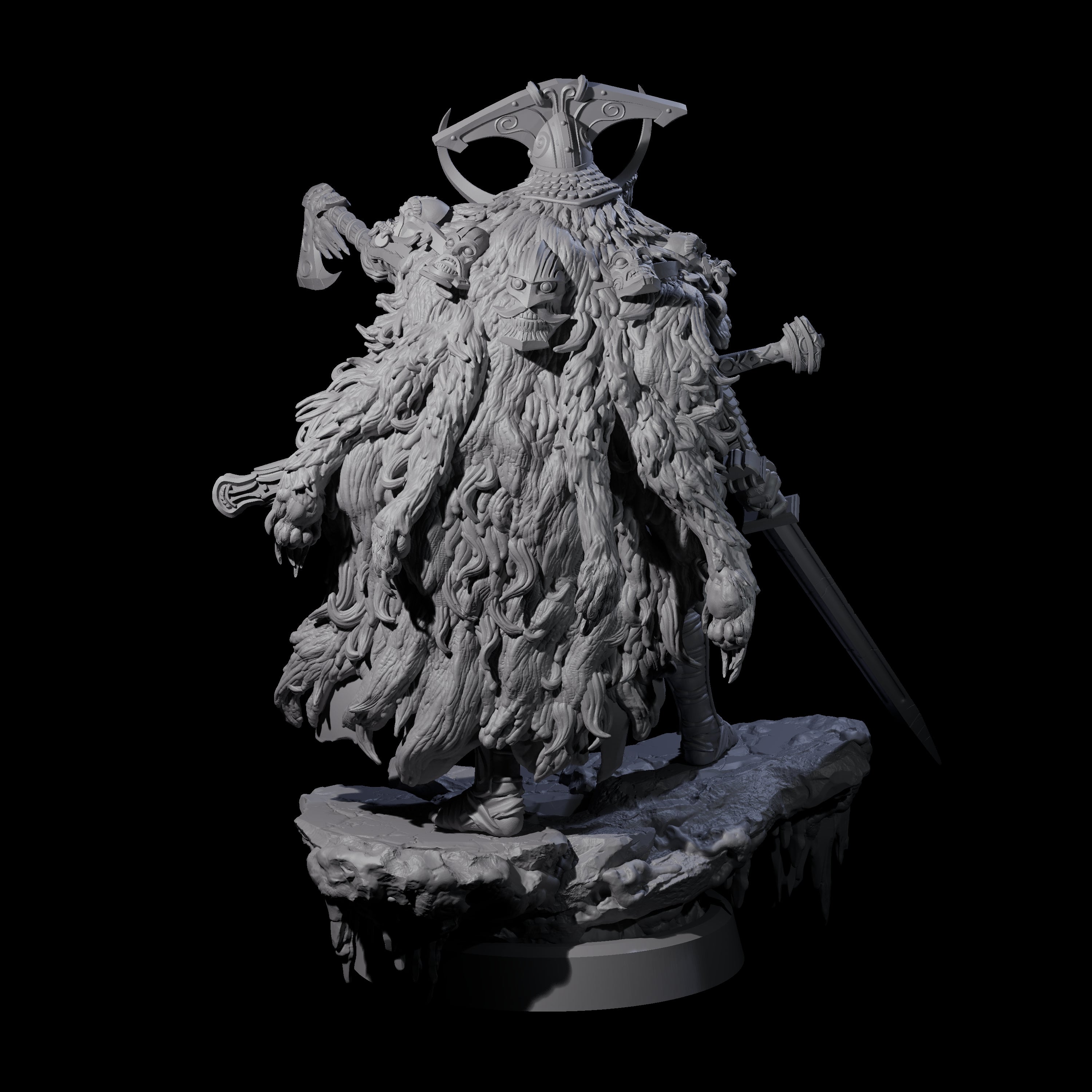 Frozen Expanse Draugr A Miniature for Dungeons and Dragons, Pathfinder or other TTRPGs
