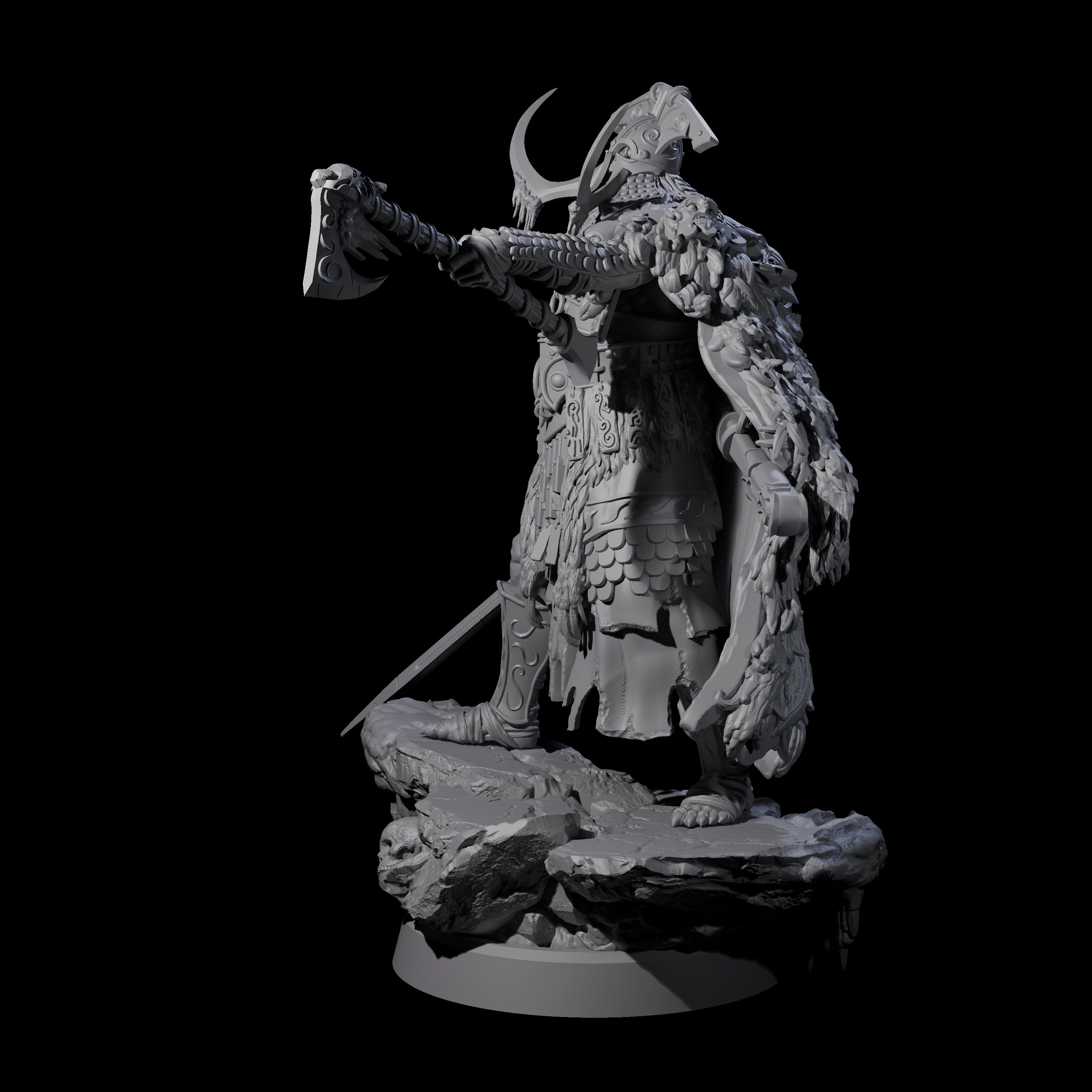 Frozen Expanse Draugr A Miniature for Dungeons and Dragons, Pathfinder or other TTRPGs