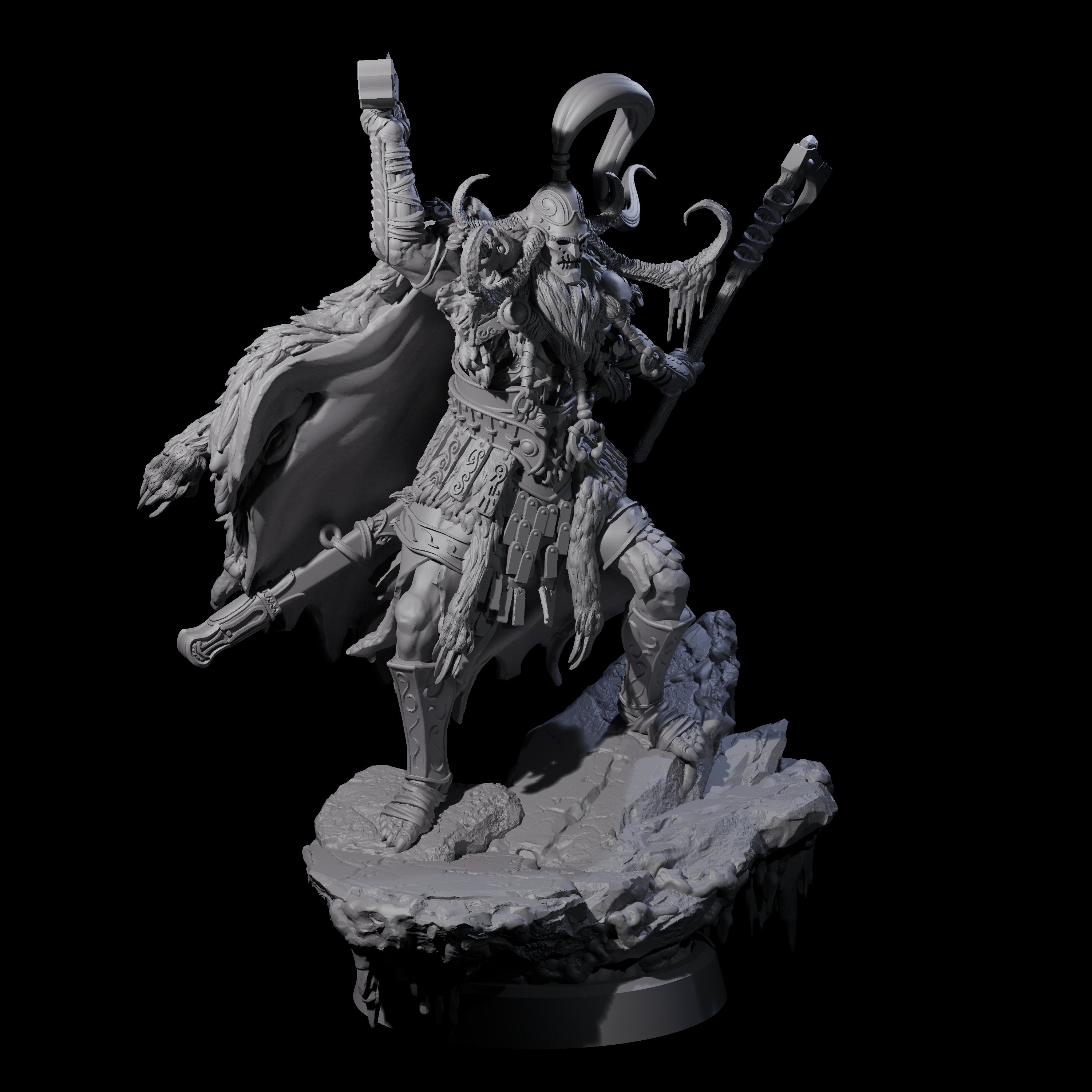 Frozen Expanse Draugr B Miniature for Dungeons and Dragons, Pathfinder or other TTRPGs