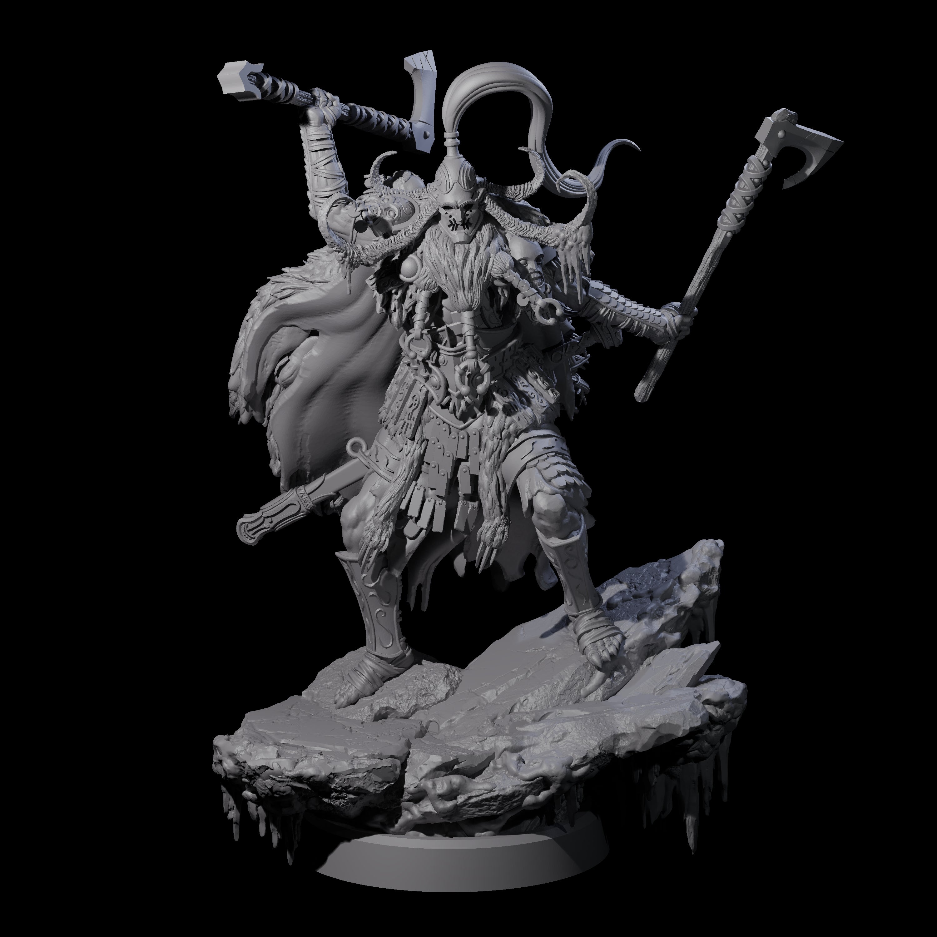 Frozen Expanse Draugr B Miniature for Dungeons and Dragons, Pathfinder or other TTRPGs