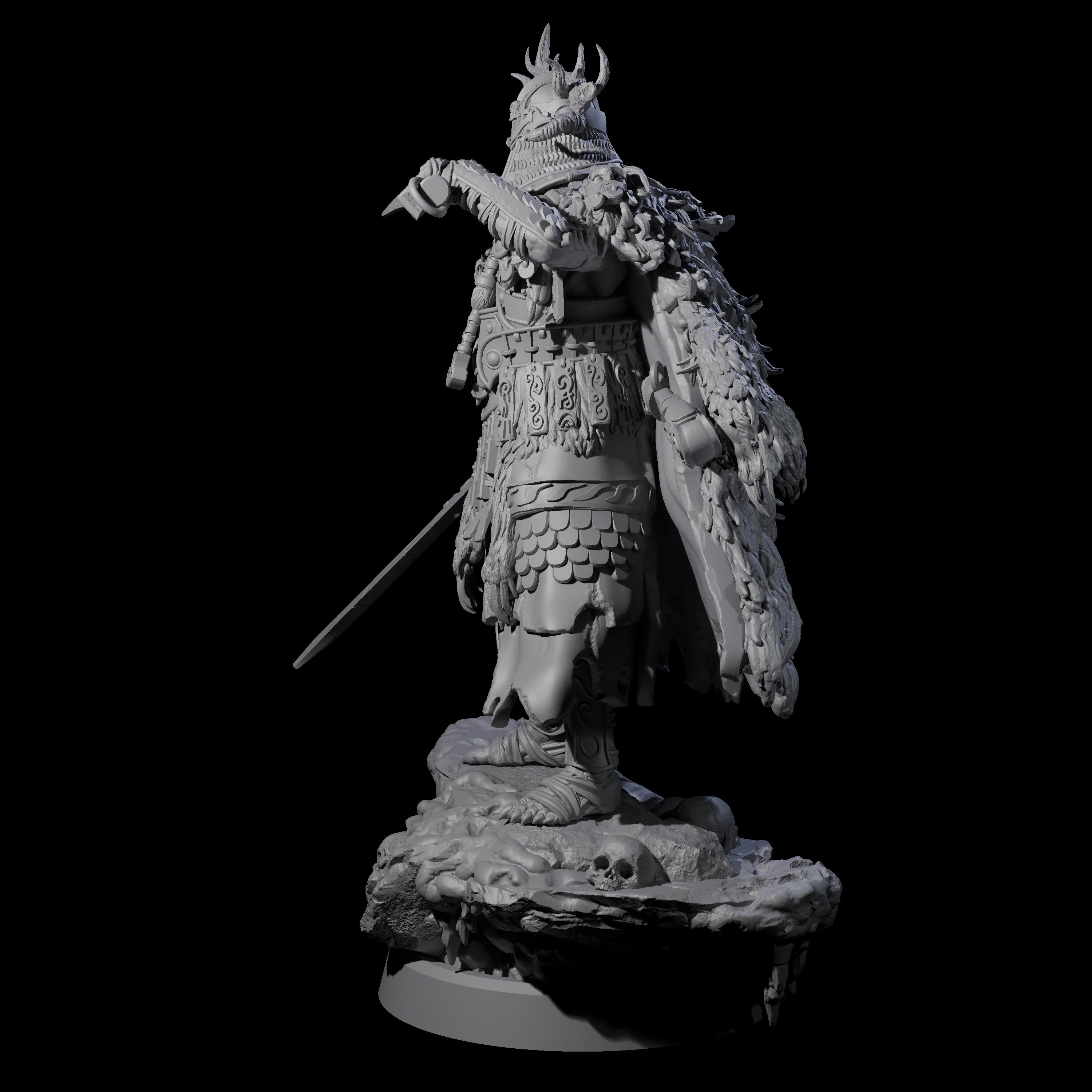 Frozen Expanse Draugr C Miniature for Dungeons and Dragons, Pathfinder or other TTRPGs