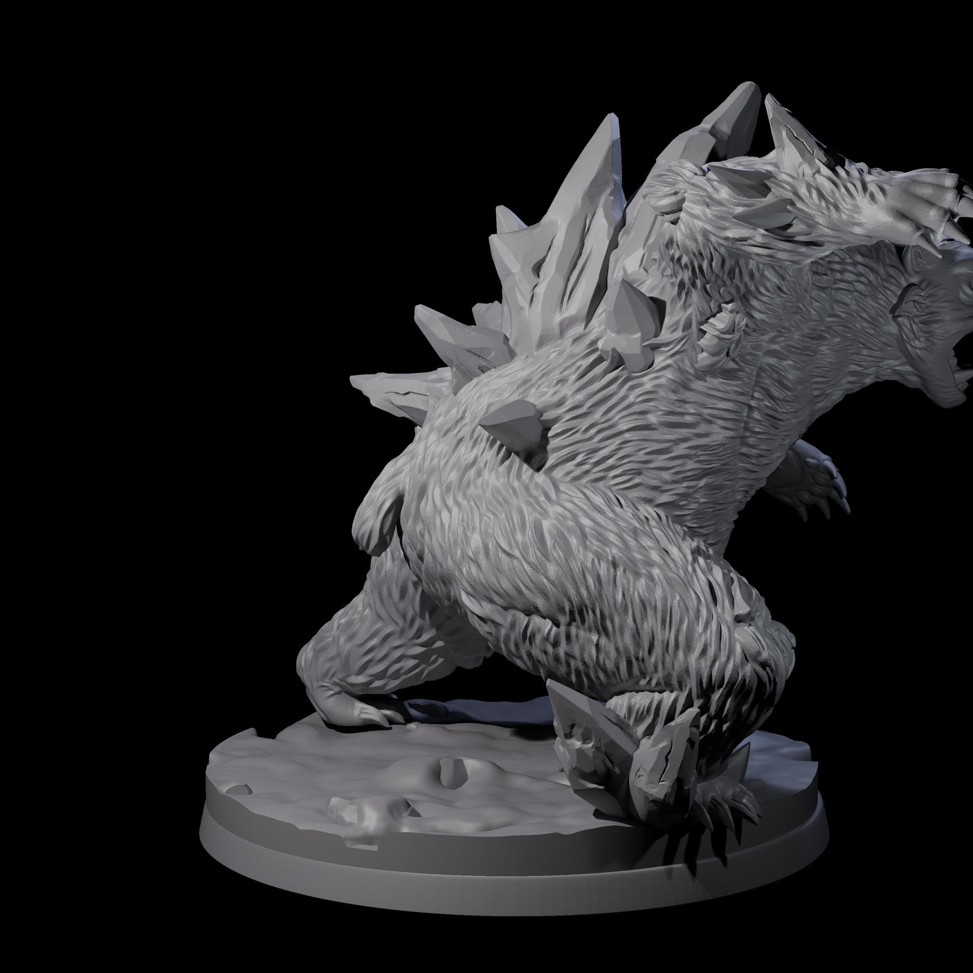 Frozen Polar Bear Beast A Miniature for Dungeons and Dragons, Pathfinder or other TTRPGs