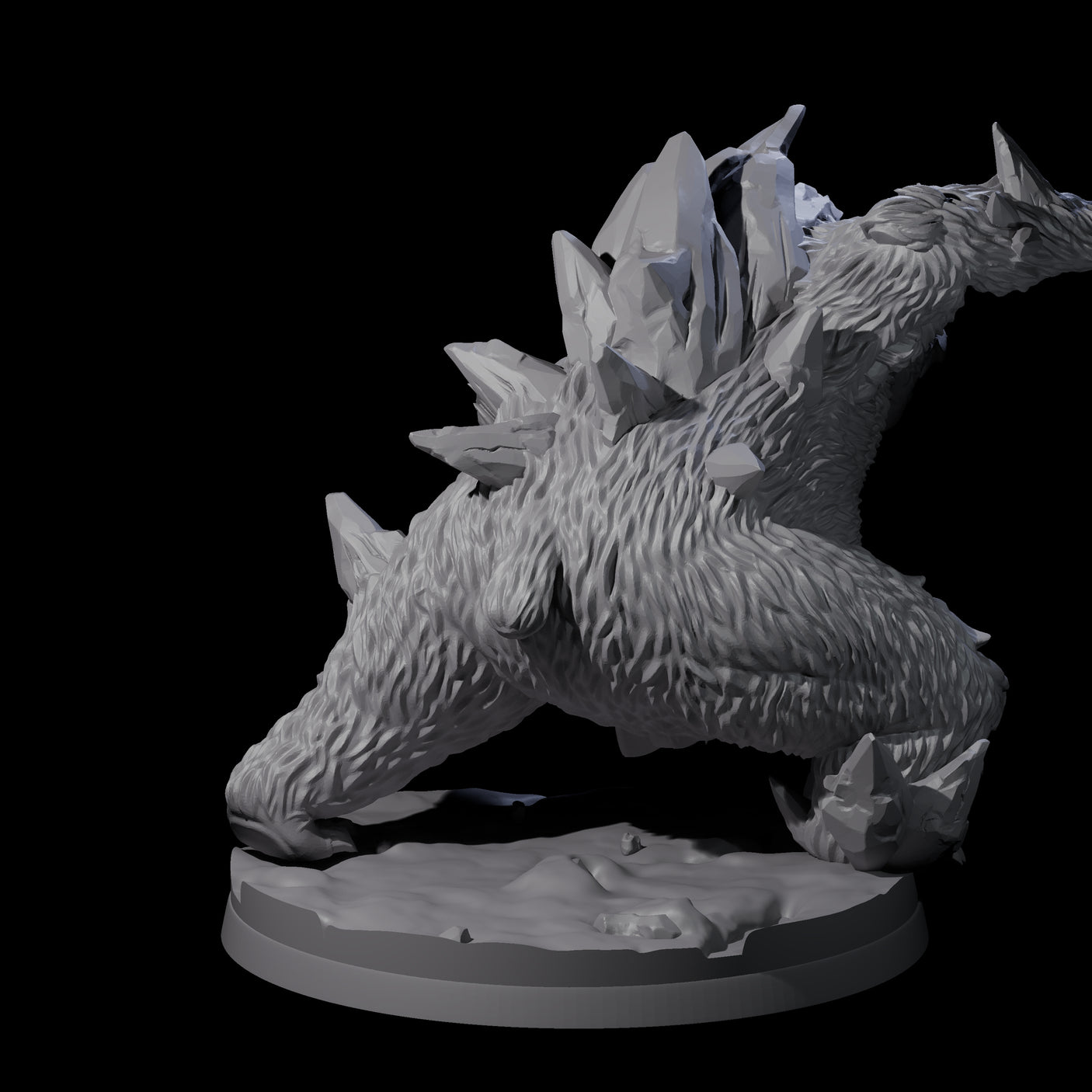 Frozen Polar Bear Beast A Miniature for Dungeons and Dragons, Pathfinder or other TTRPGs