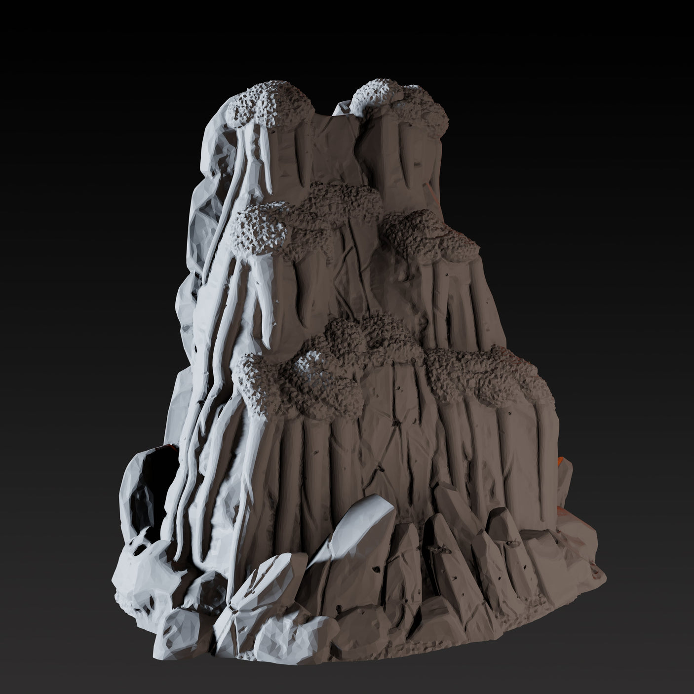 Frozen Waterfall A Miniature for Dungeons and Dragons, Pathfinder or other TTRPGs
