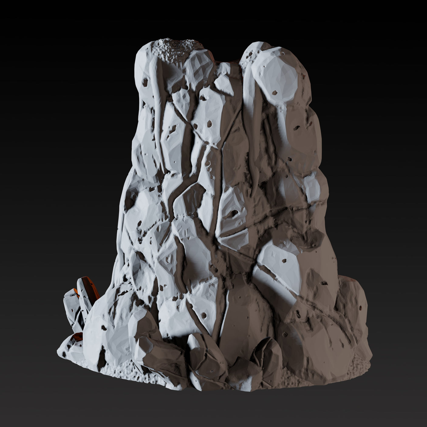 Frozen Waterfall A Miniature for Dungeons and Dragons, Pathfinder or other TTRPGs