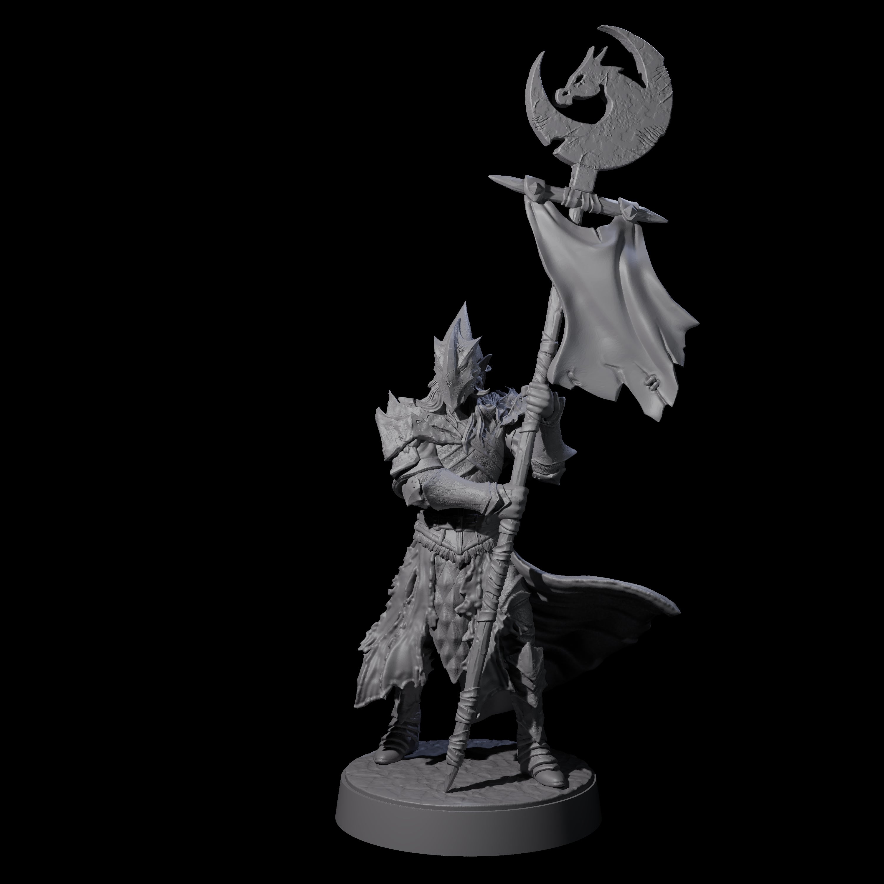 Full Helm Elf Blademaster F Miniature for Dungeons and Dragons, Pathfinder or other TTRPGs