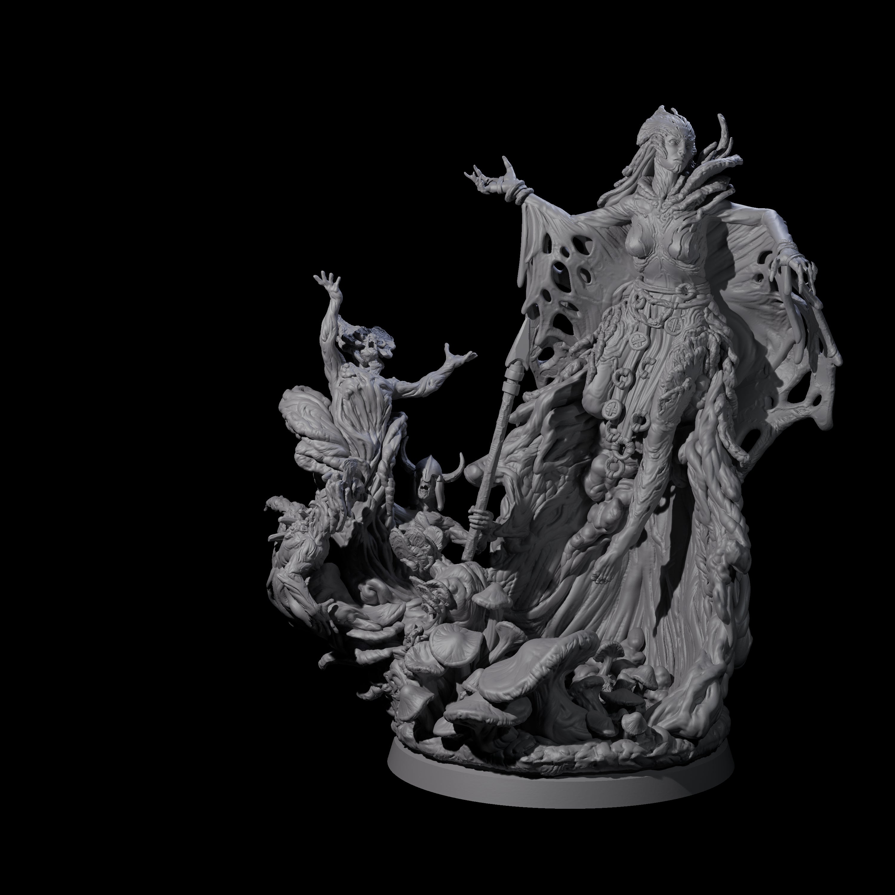 Fungal Night Hag A Miniature for Dungeons and Dragons, Pathfinder or other TTRPGs