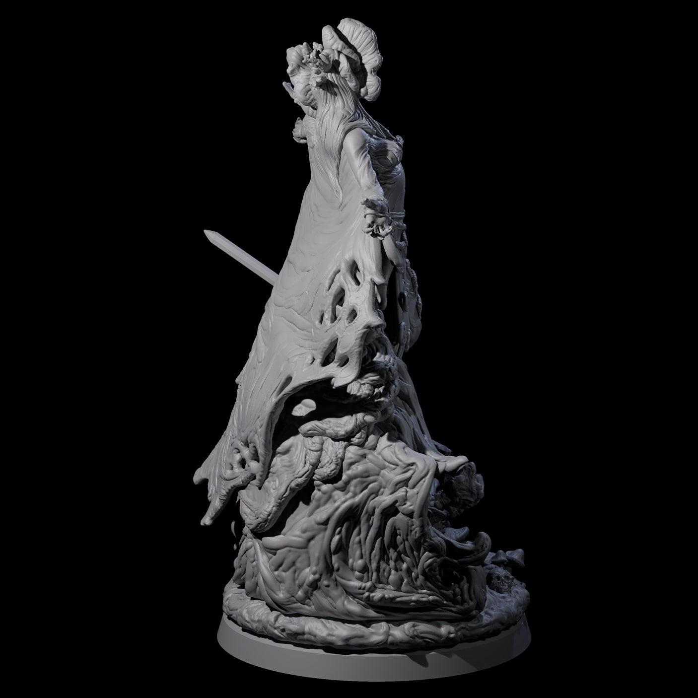 Fungal Night Hag D Miniature for Dungeons and Dragons, Pathfinder or other TTRPGs