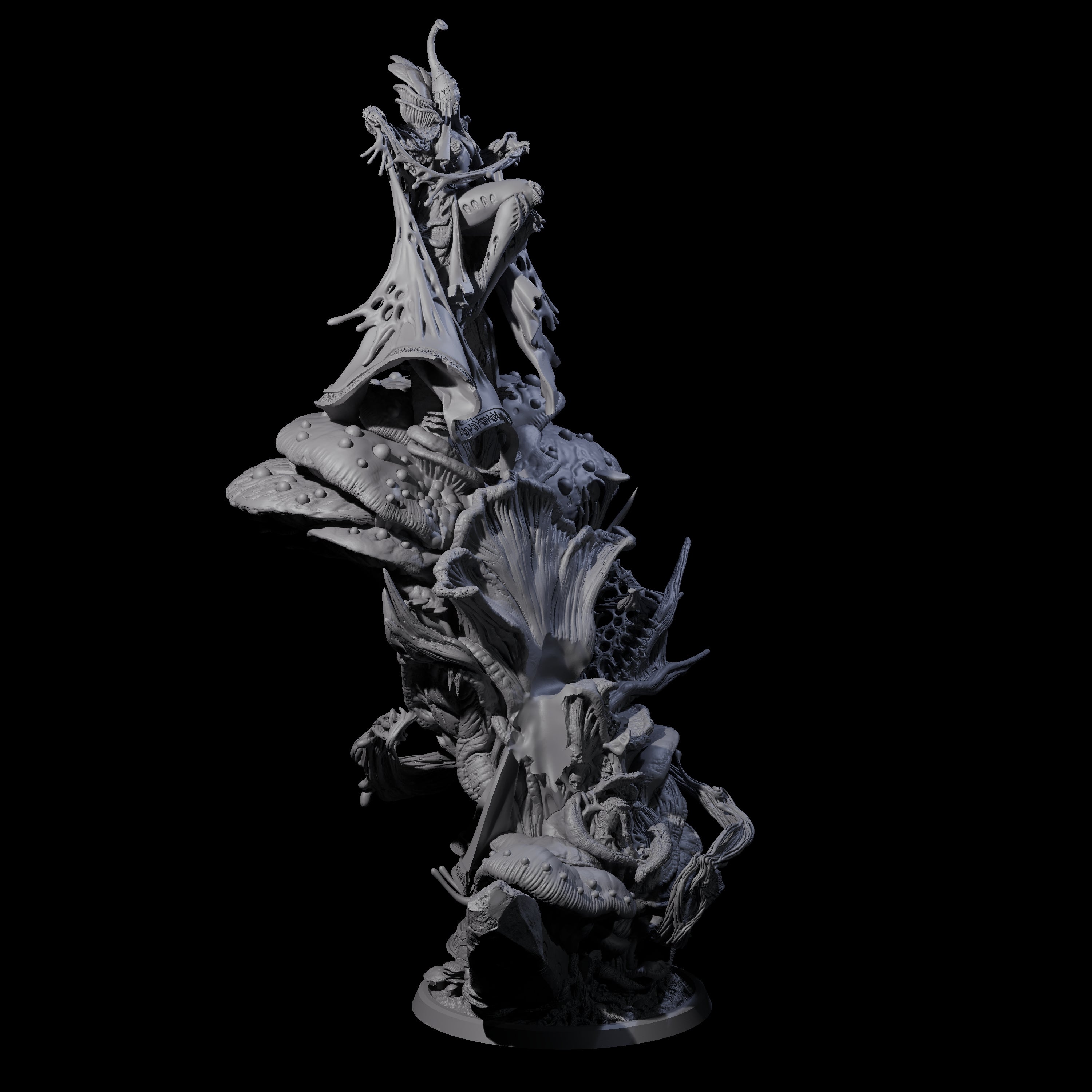 Fungus High Priestess Miniature for Dungeons and Dragons, Pathfinder or other TTRPGs