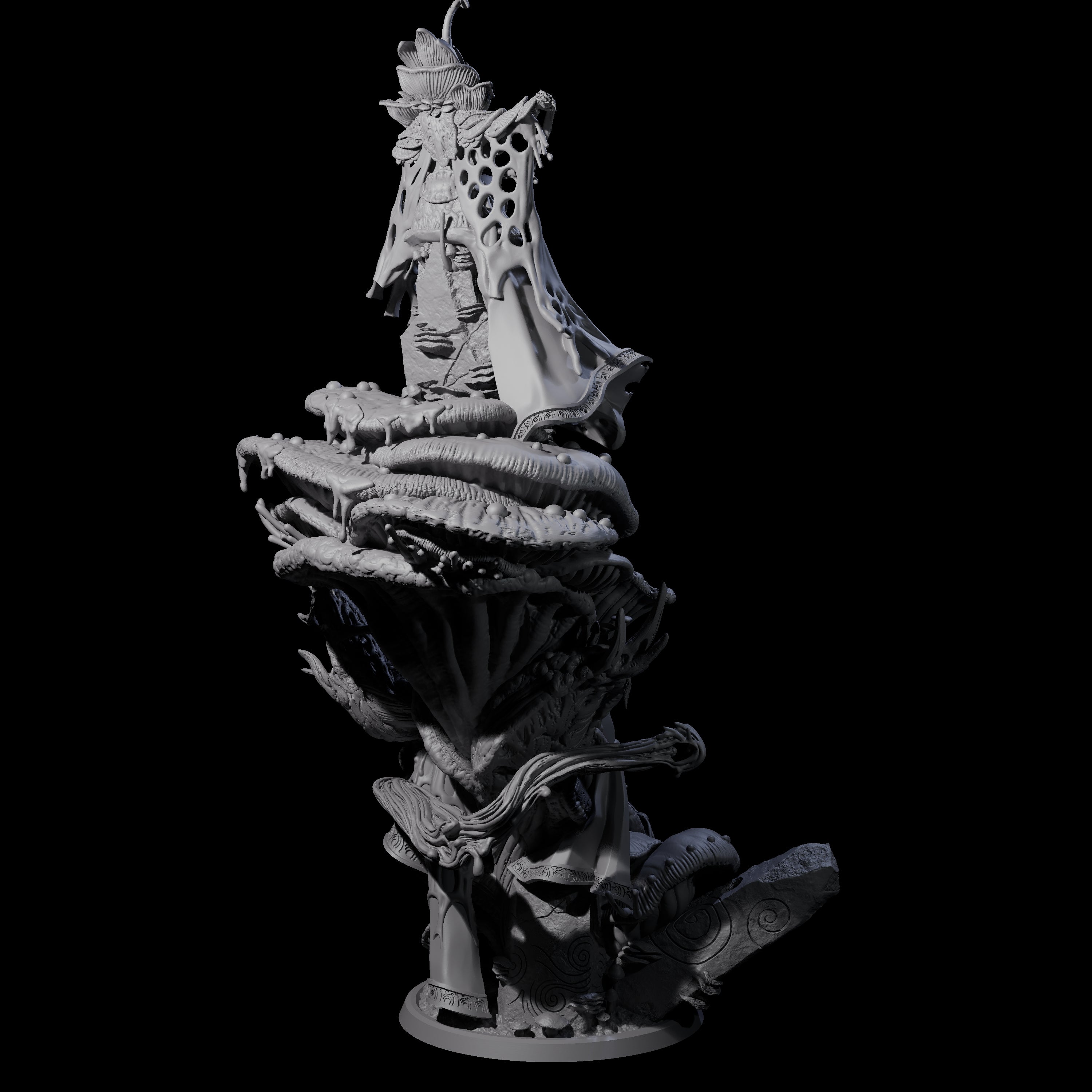 Fungus High Priestess Miniature for Dungeons and Dragons, Pathfinder or other TTRPGs