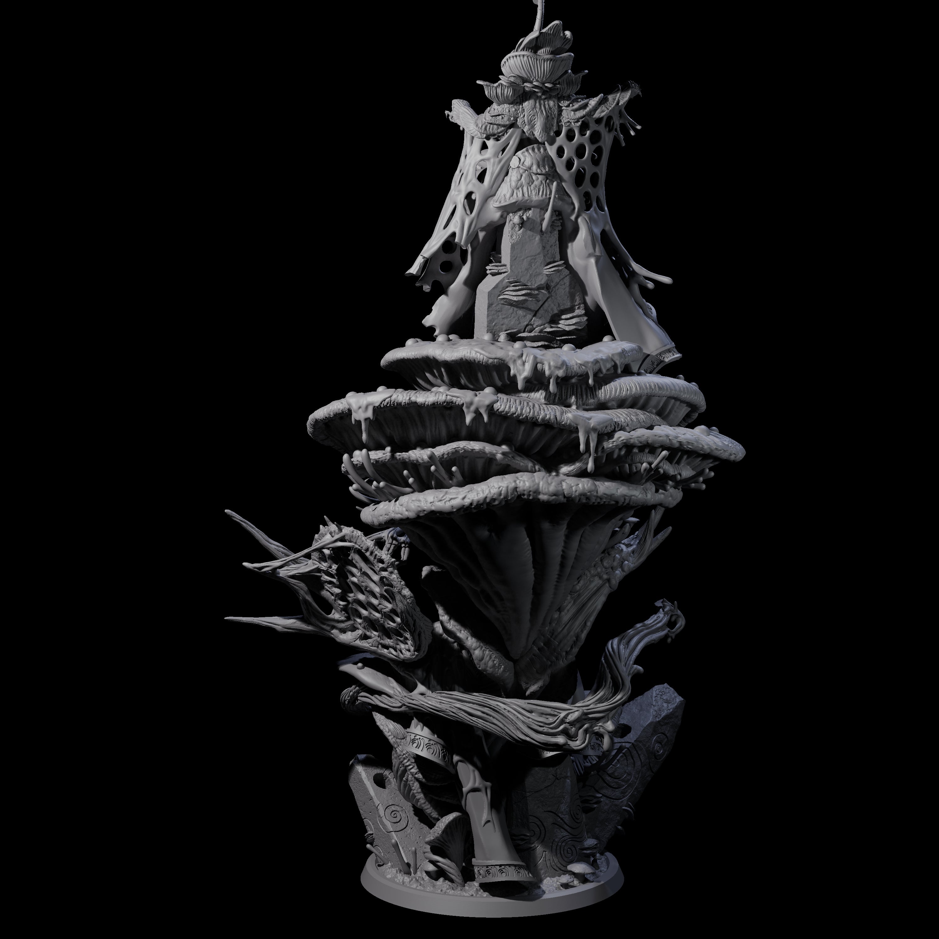 Fungus High Priestess Miniature for Dungeons and Dragons, Pathfinder or other TTRPGs