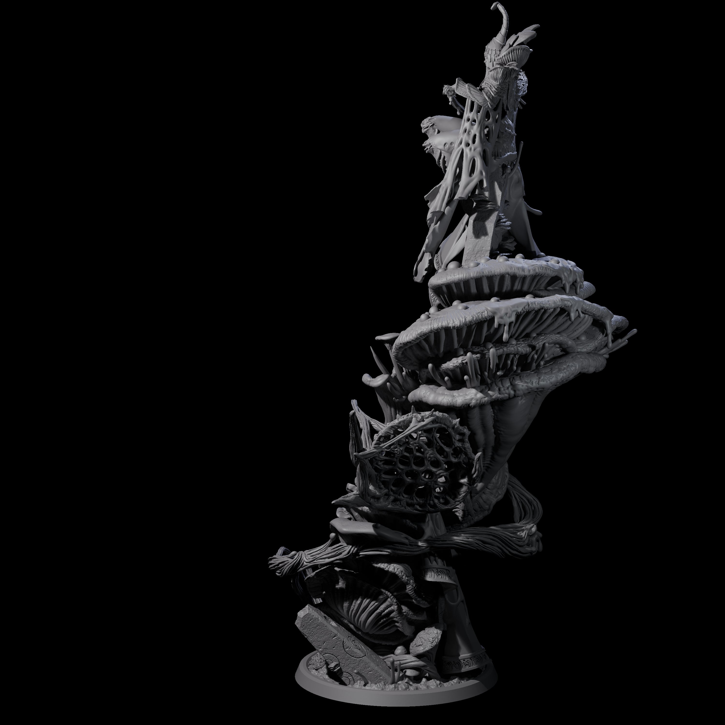 Fungus High Priestess Miniature for Dungeons and Dragons, Pathfinder or other TTRPGs