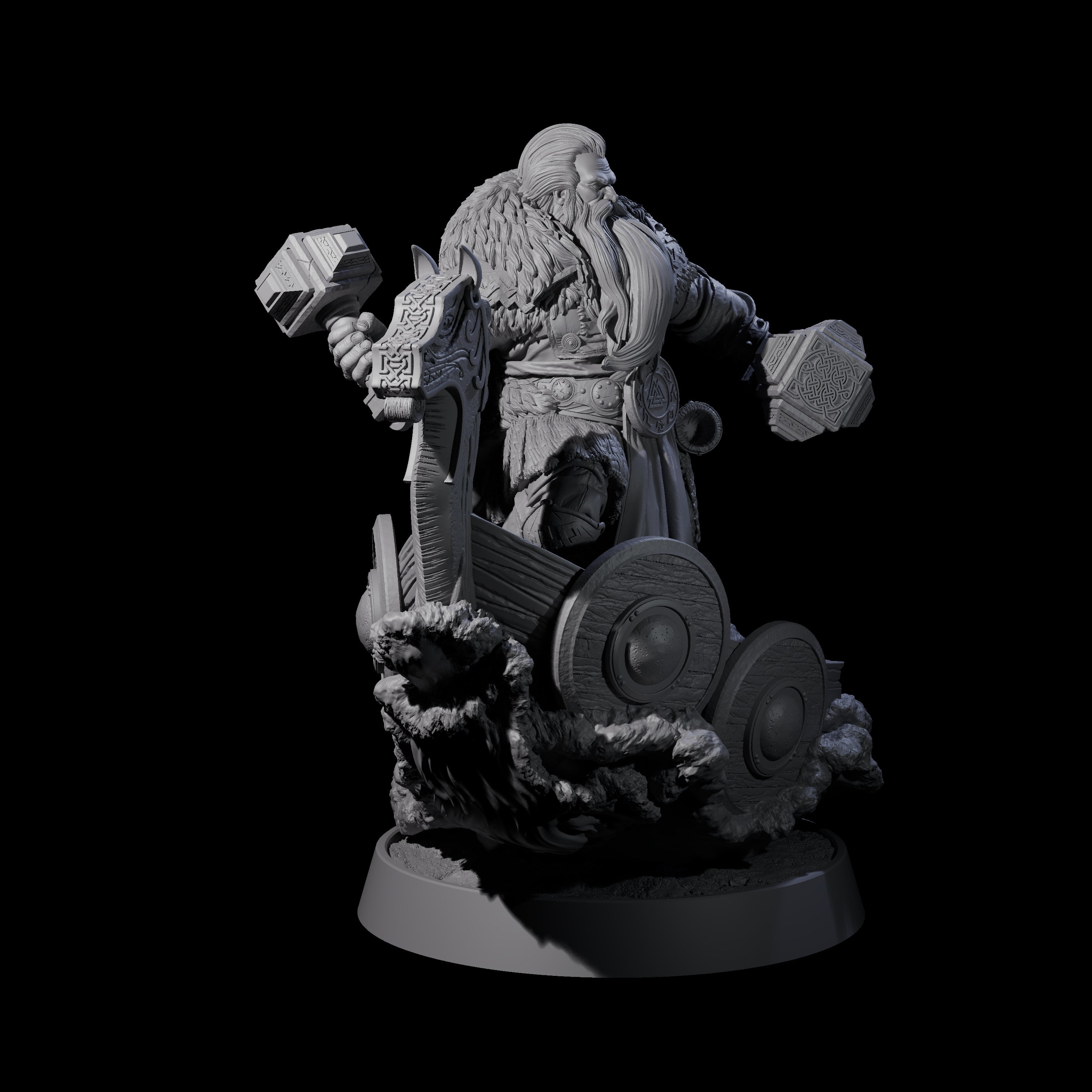 Furious Viking Berserker A Miniature for Dungeons and Dragons, Pathfinder or other TTRPGs