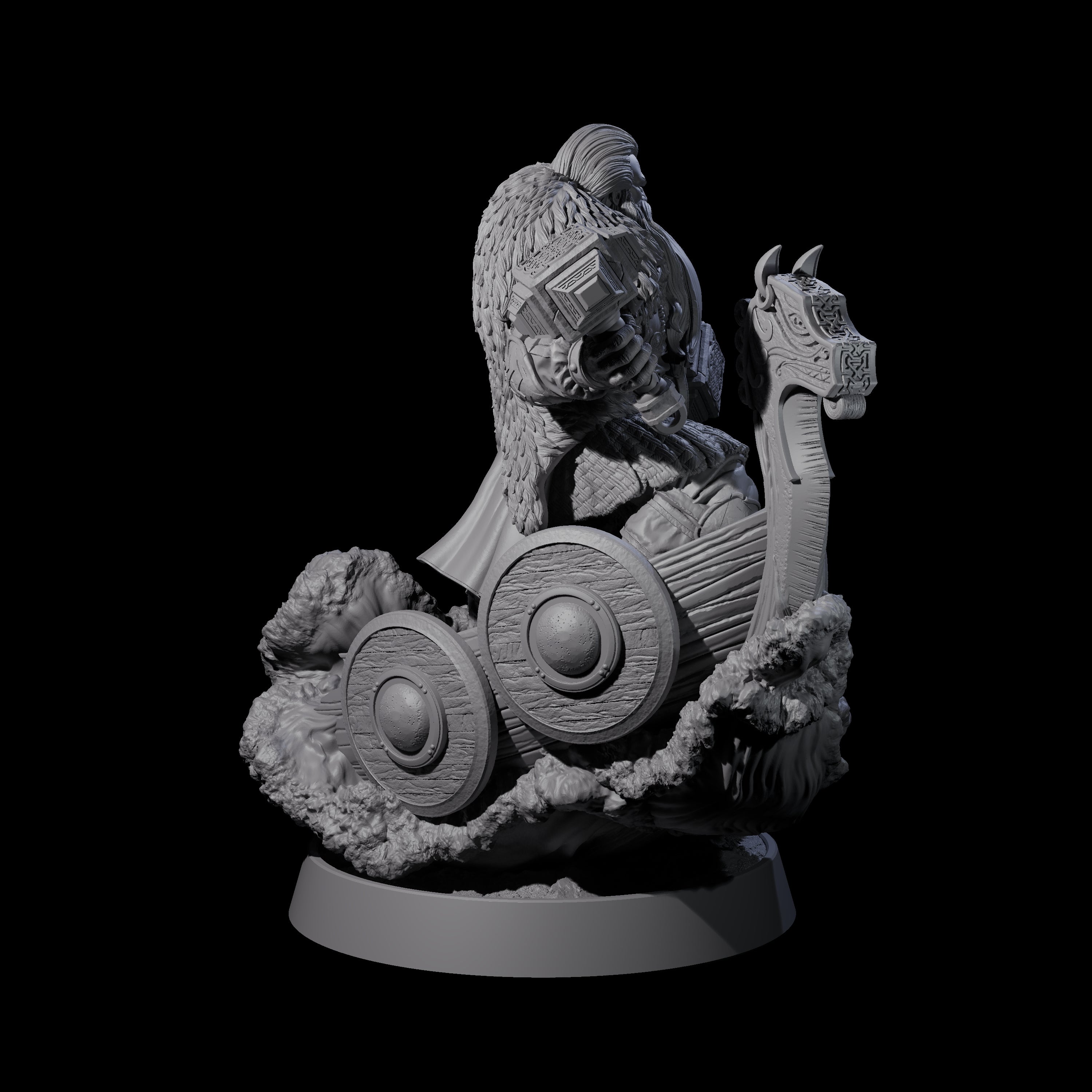 Furious Viking Berserker A Miniature for Dungeons and Dragons, Pathfinder or other TTRPGs
