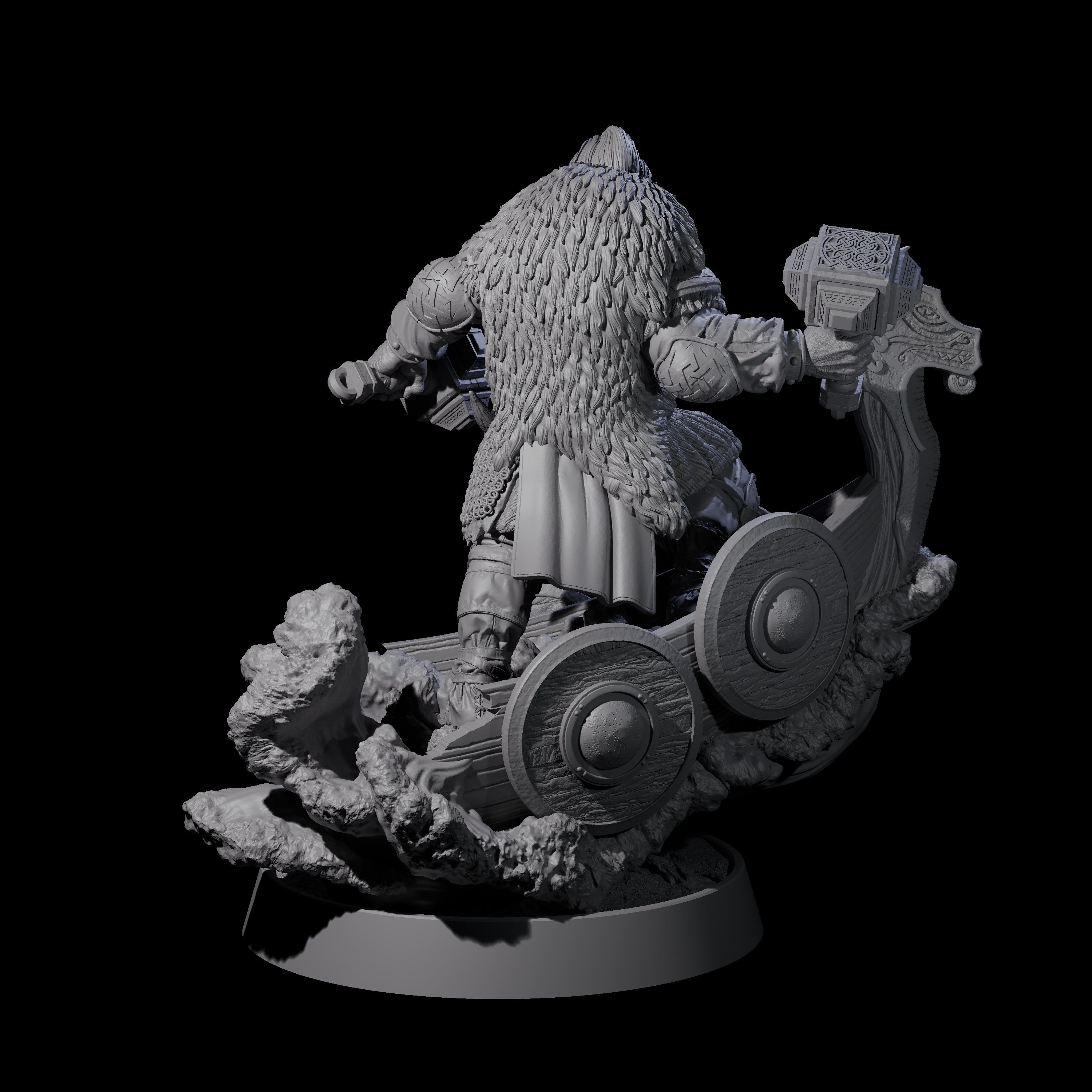 Furious Viking Berserker A Miniature for Dungeons and Dragons, Pathfinder or other TTRPGs