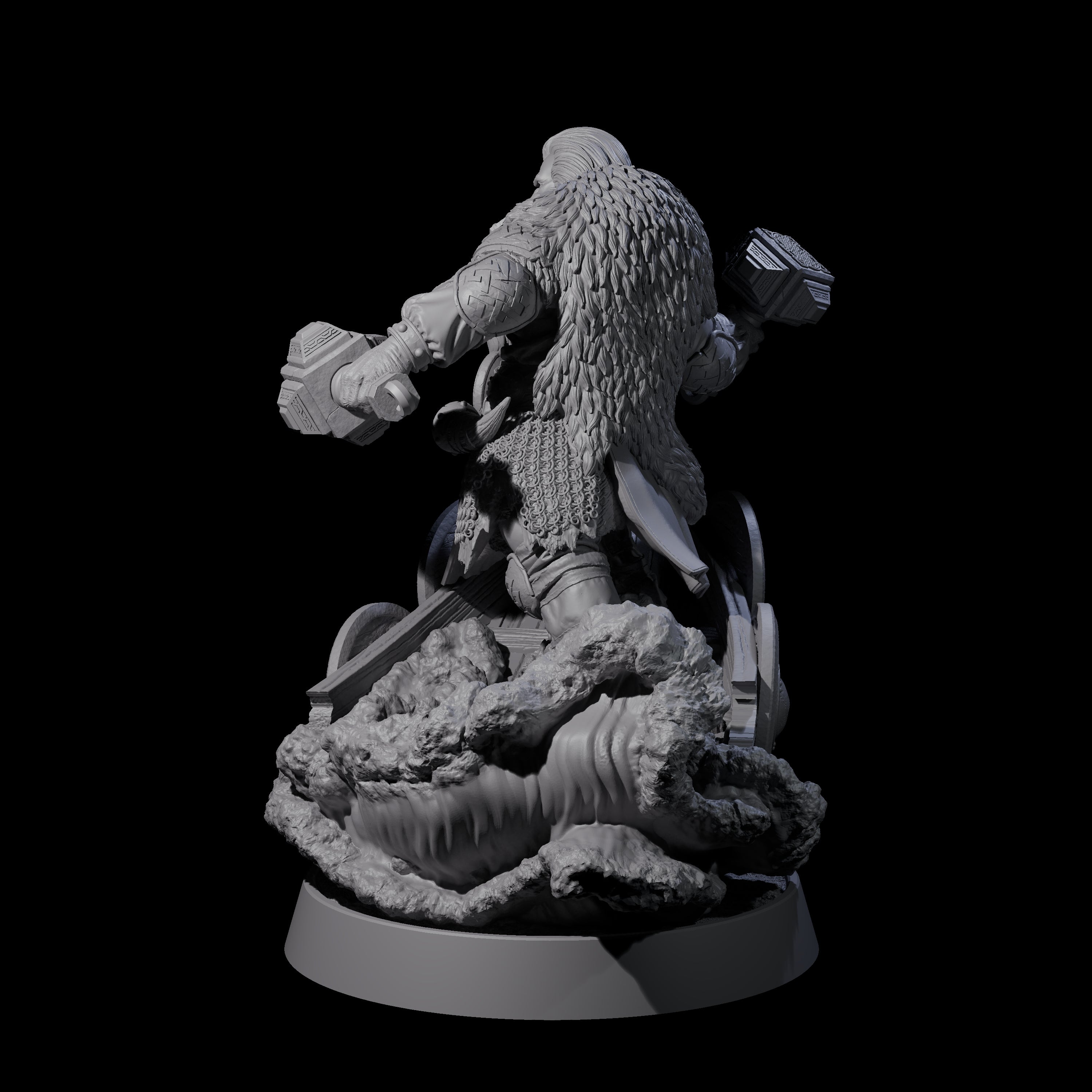 Furious Viking Berserker A Miniature for Dungeons and Dragons, Pathfinder or other TTRPGs