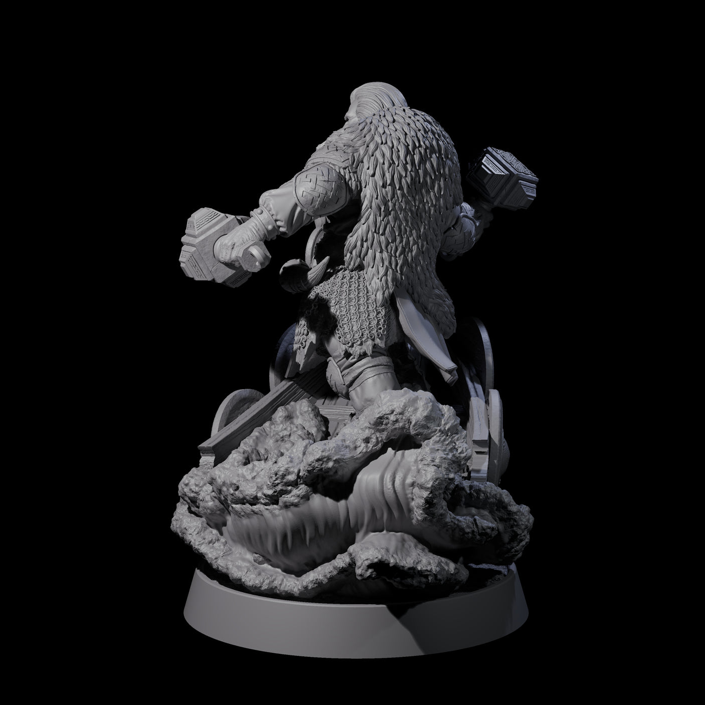 Furious Viking Berserker A Miniature for Dungeons and Dragons, Pathfinder or other TTRPGs