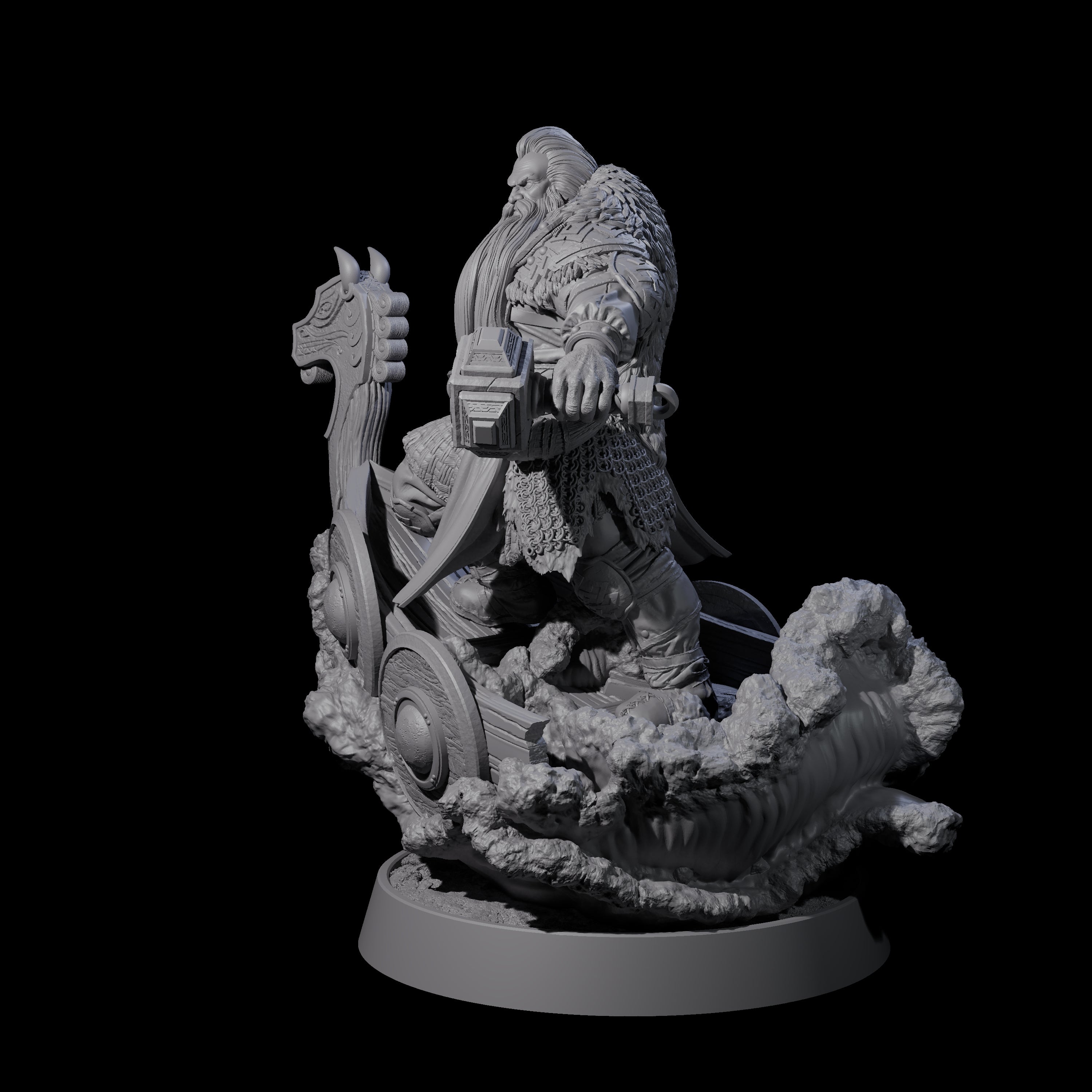 Furious Viking Berserker A Miniature for Dungeons and Dragons, Pathfinder or other TTRPGs