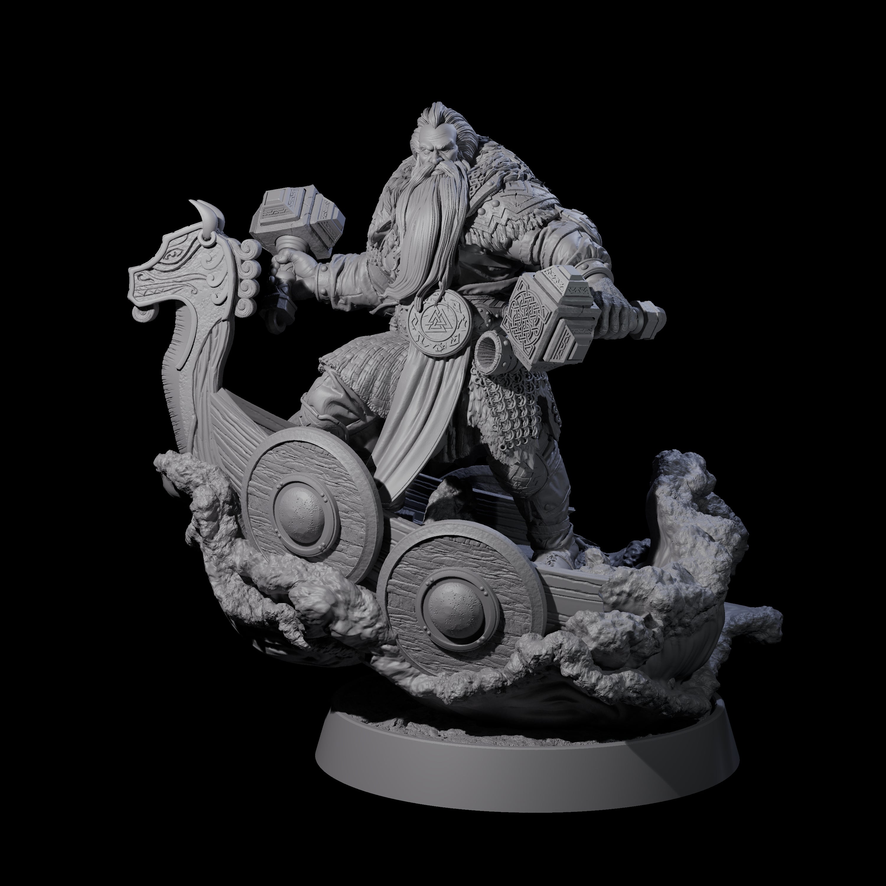 Furious Viking Berserker A Miniature for Dungeons and Dragons, Pathfinder or other TTRPGs