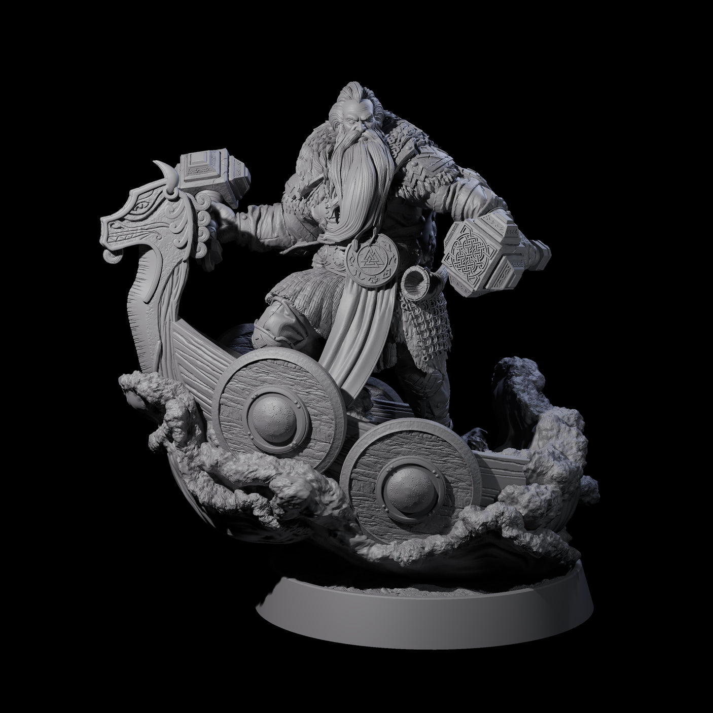 Furious Viking Berserker A Miniature for Dungeons and Dragons, Pathfinder or other TTRPGs