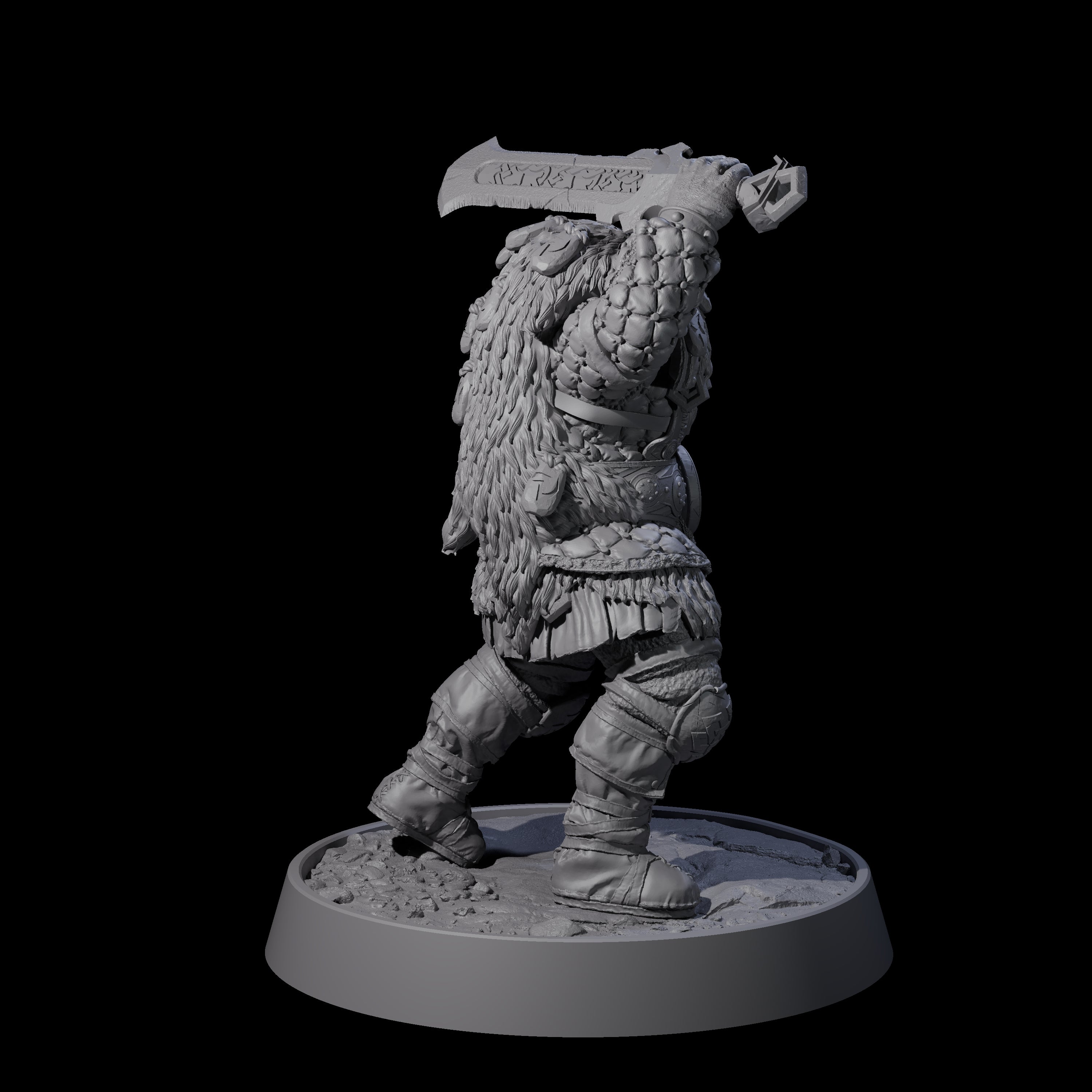 Furious Viking Berserker C Miniature for Dungeons and Dragons, Pathfinder or other TTRPGs