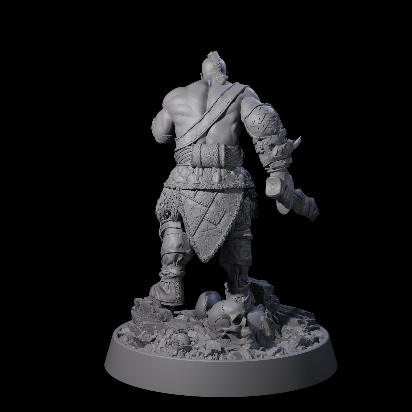 Furious Viking Berserker D Miniature for Dungeons and Dragons, Pathfinder or other TTRPGs