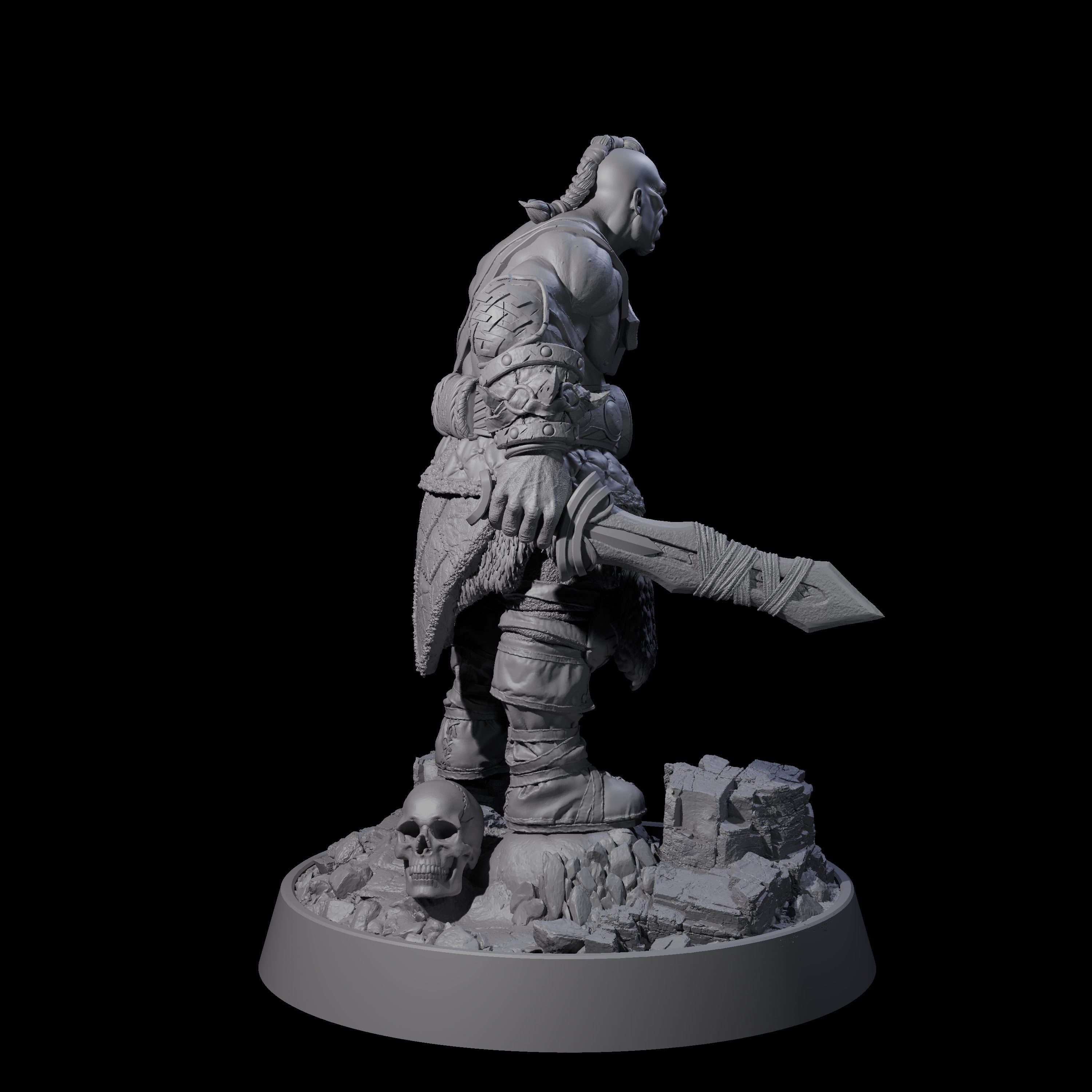 Furious Viking Berserker D Miniature for Dungeons and Dragons, Pathfinder or other TTRPGs