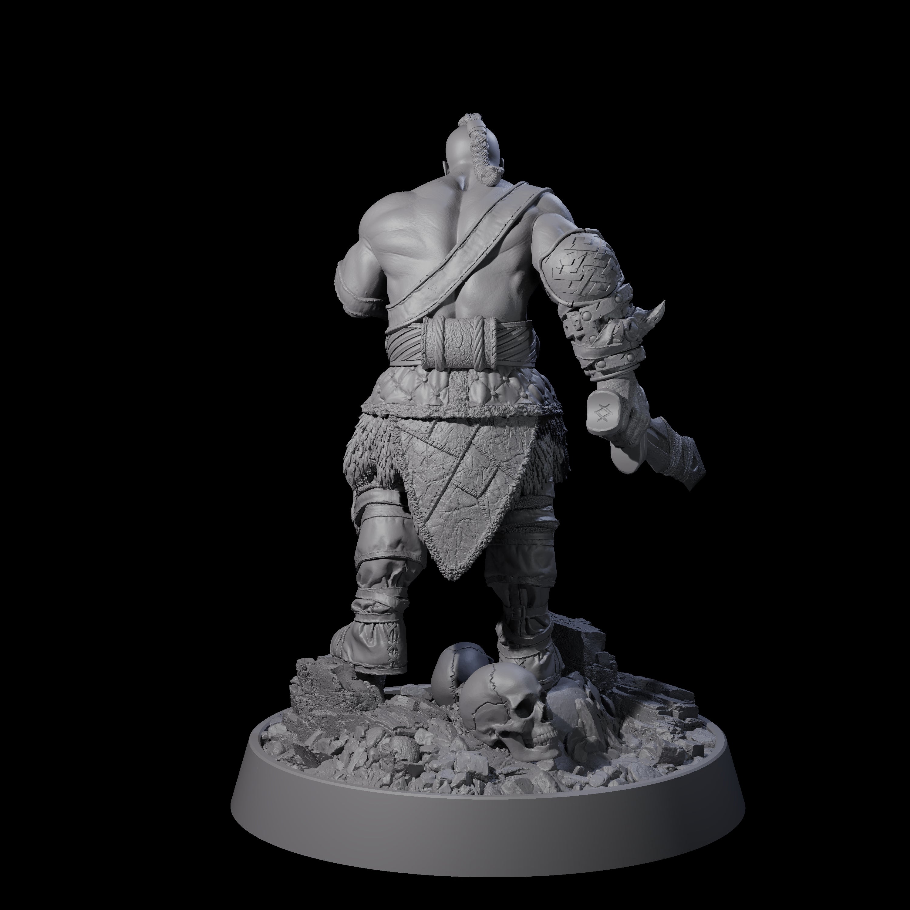 Furious Viking Berserker D Miniature for Dungeons and Dragons, Pathfinder or other TTRPGs