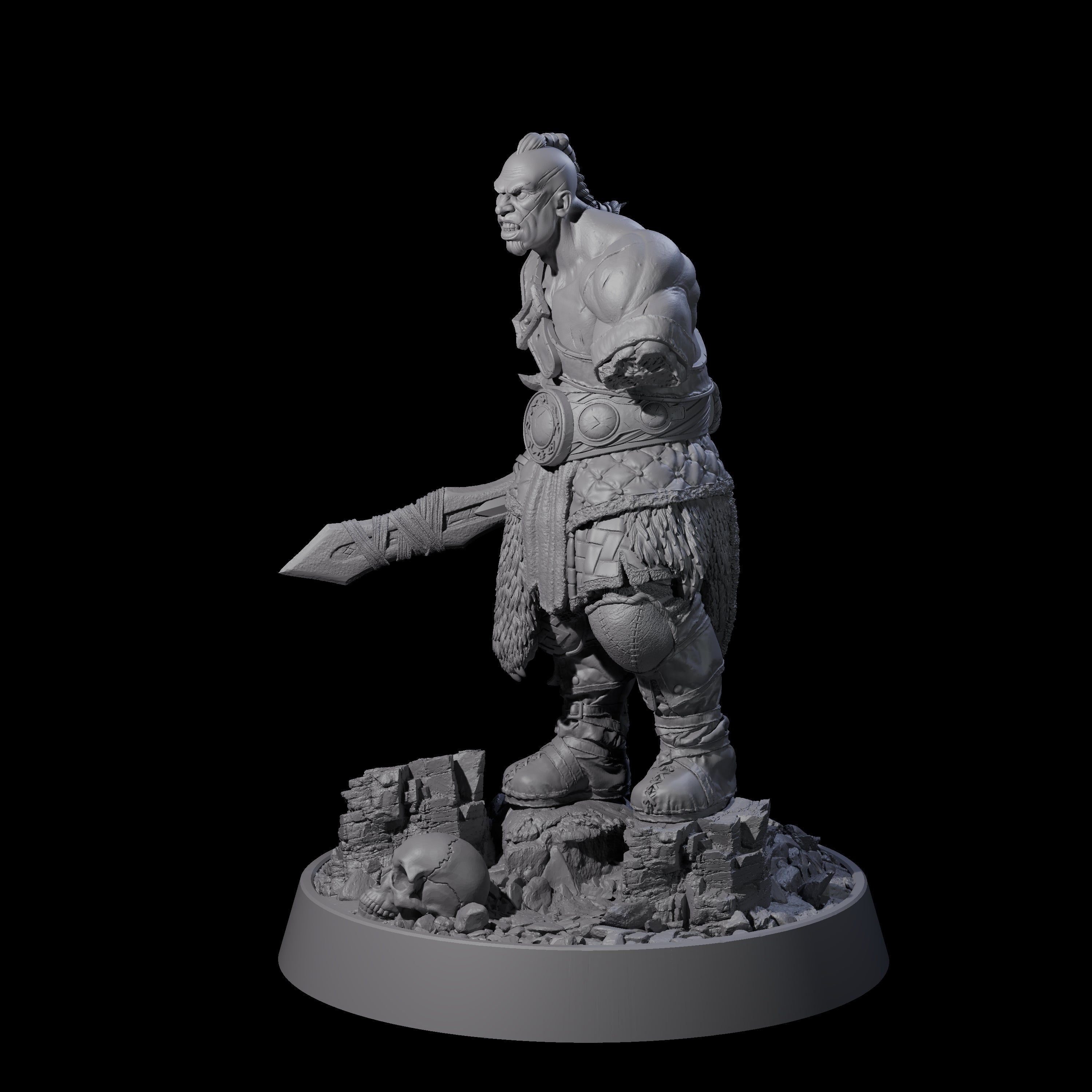 Furious Viking Berserker D Miniature for Dungeons and Dragons, Pathfinder or other TTRPGs