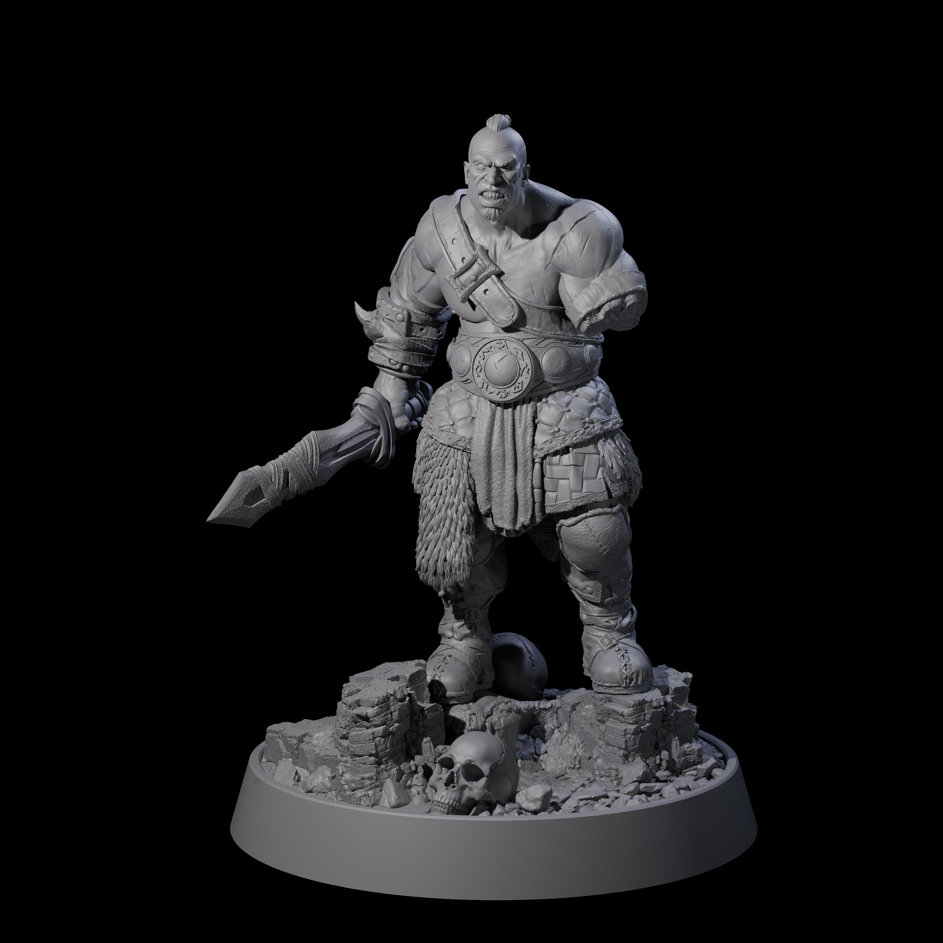 Furious Viking Berserker D Miniature for Dungeons and Dragons, Pathfinder or other TTRPGs
