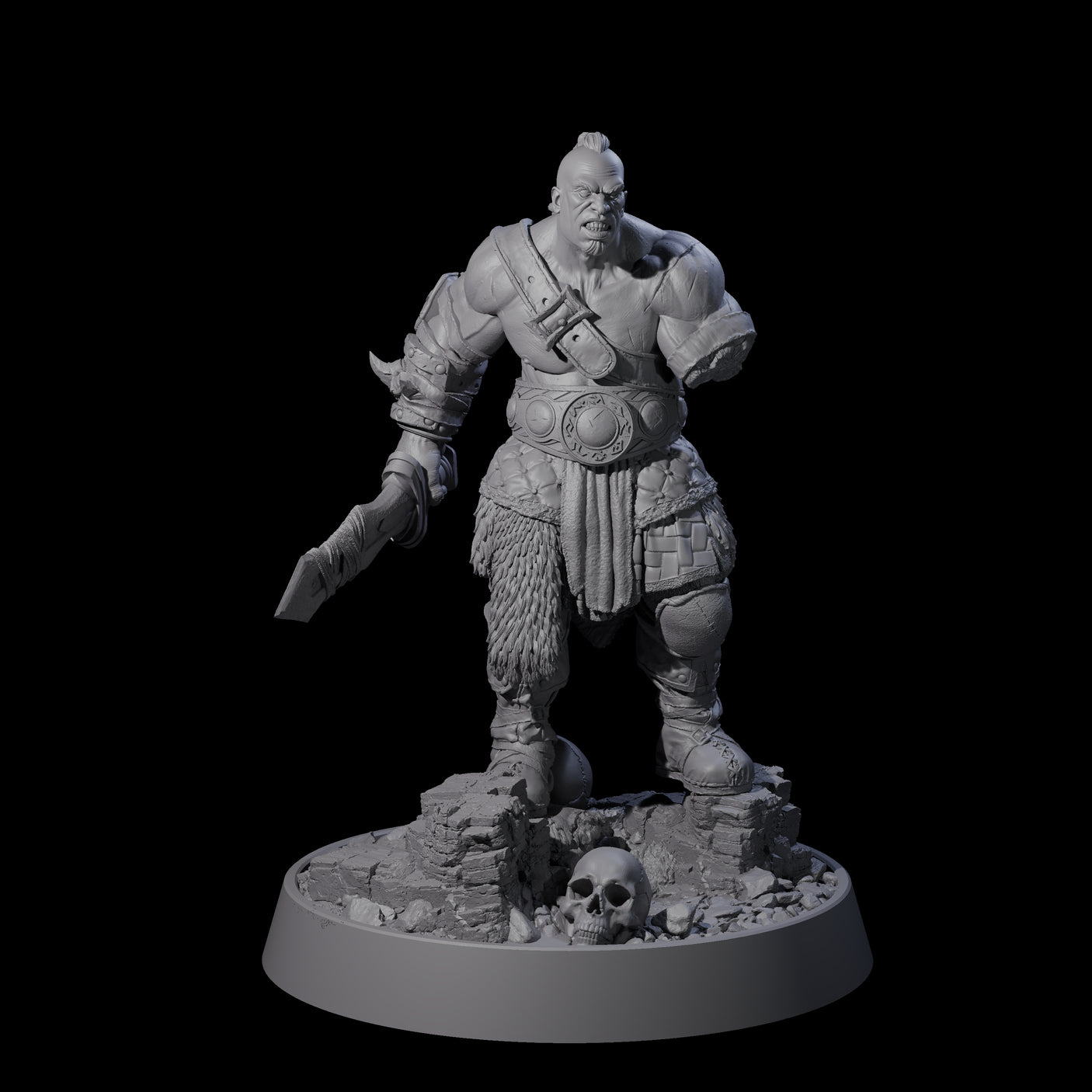 Furious Viking Berserker D Miniature for Dungeons and Dragons, Pathfinder or other TTRPGs