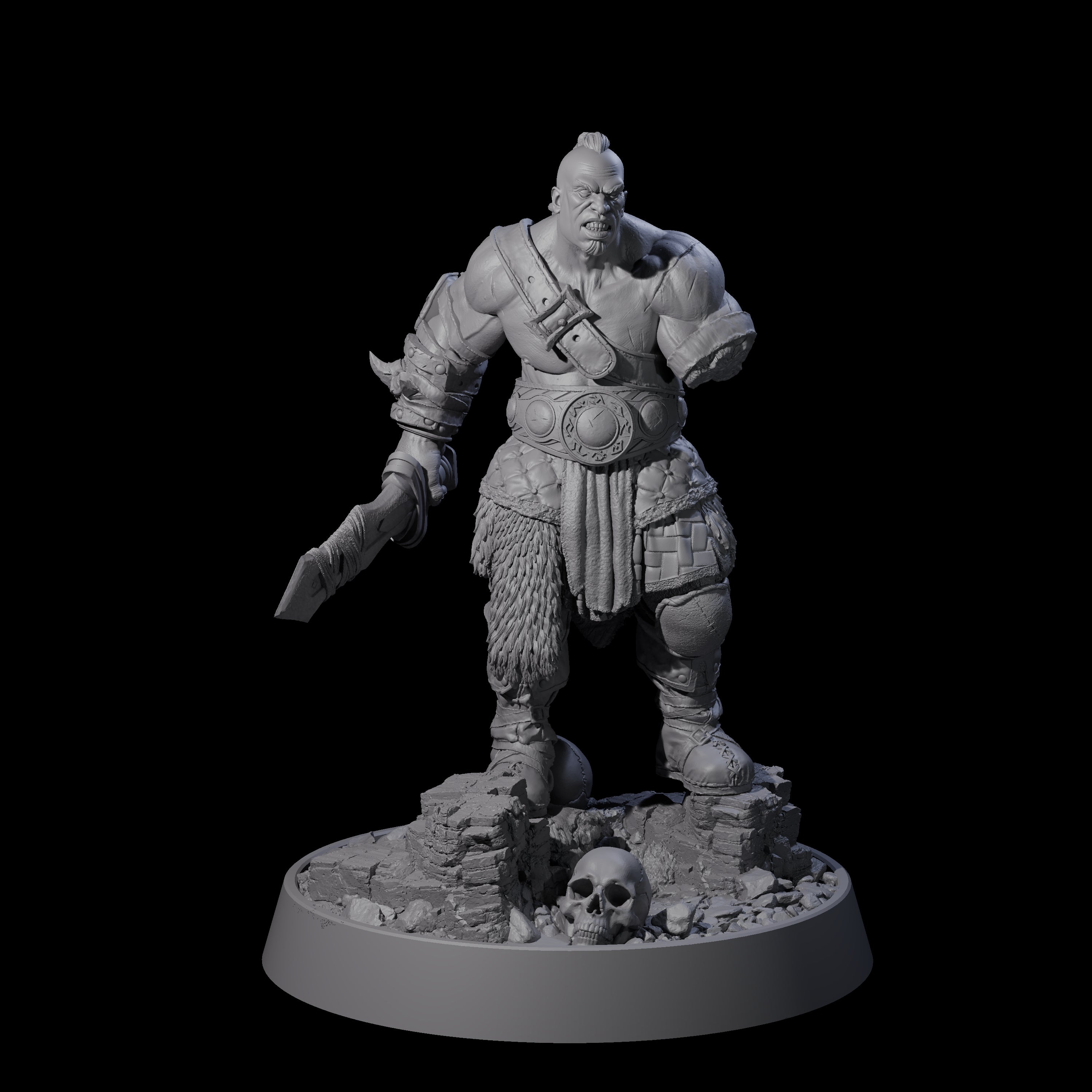 Furious Viking Berserker D Miniature for Dungeons and Dragons, Pathfinder or other TTRPGs