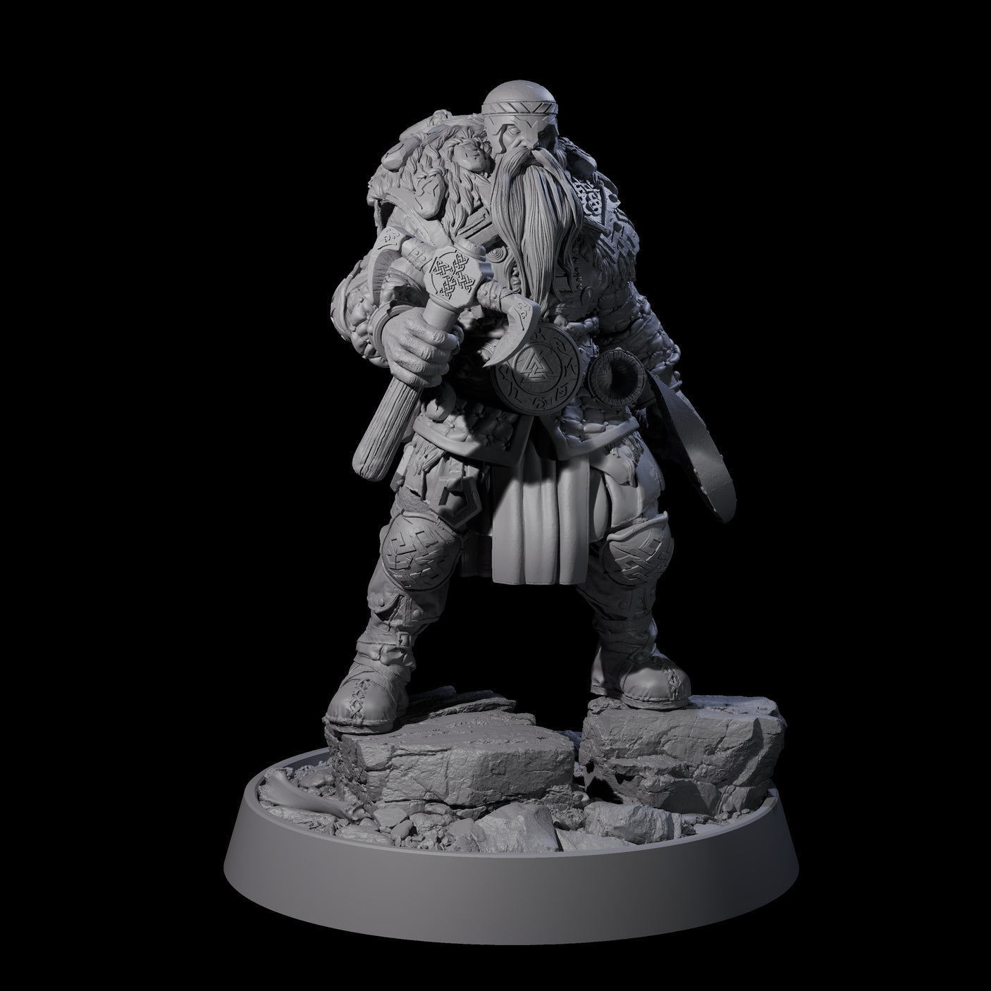 Furious Viking Berserker E Miniature for Dungeons and Dragons, Pathfinder or other TTRPGs
