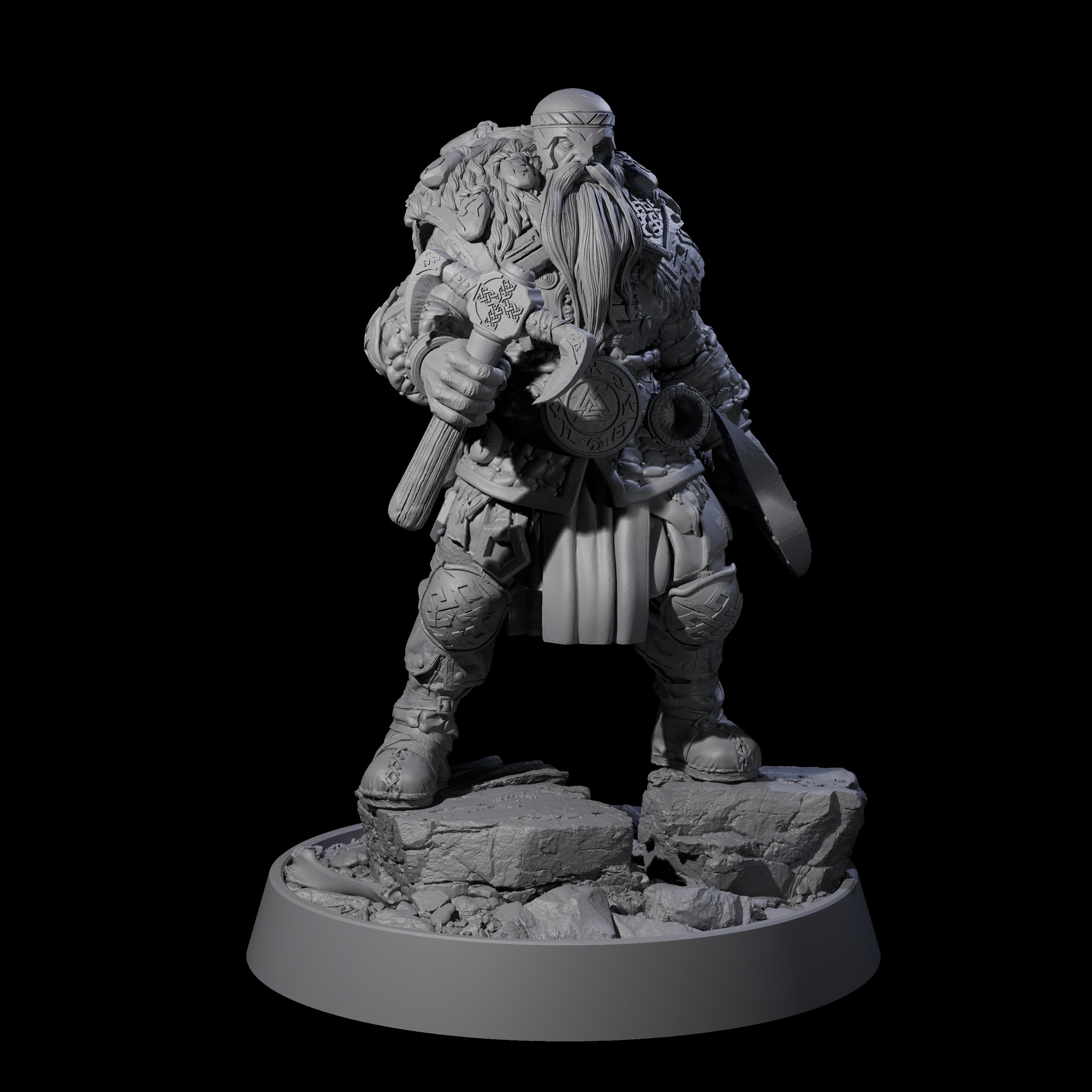 Furious Viking Berserker E Miniature for Dungeons and Dragons, Pathfinder or other TTRPGs