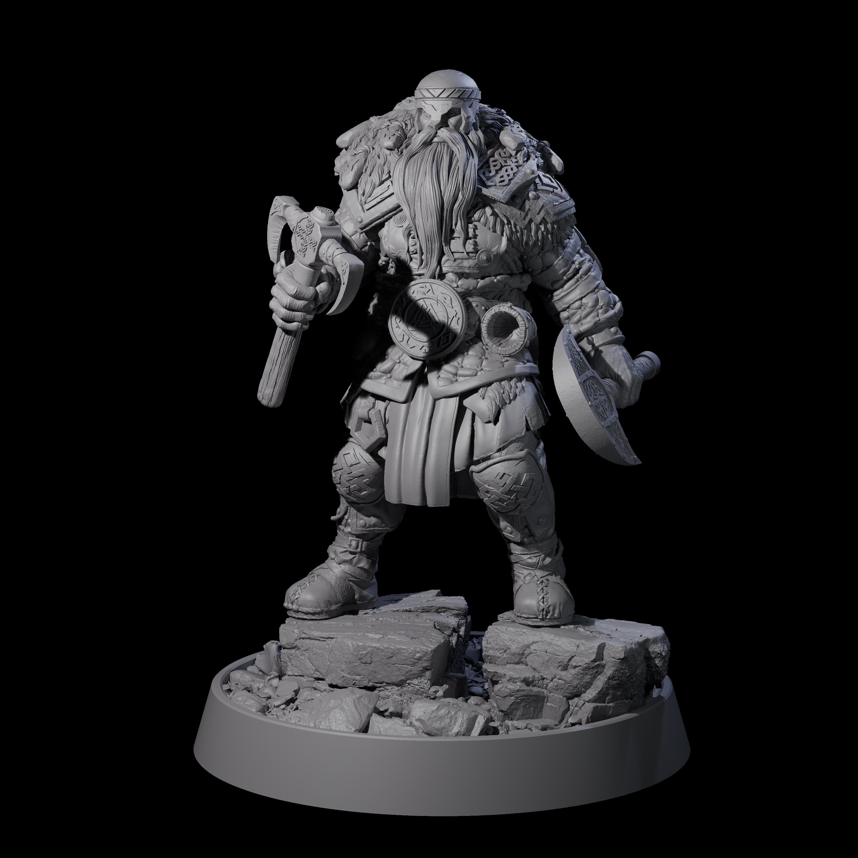 Furious Viking Berserker E Miniature for Dungeons and Dragons, Pathfinder or other TTRPGs