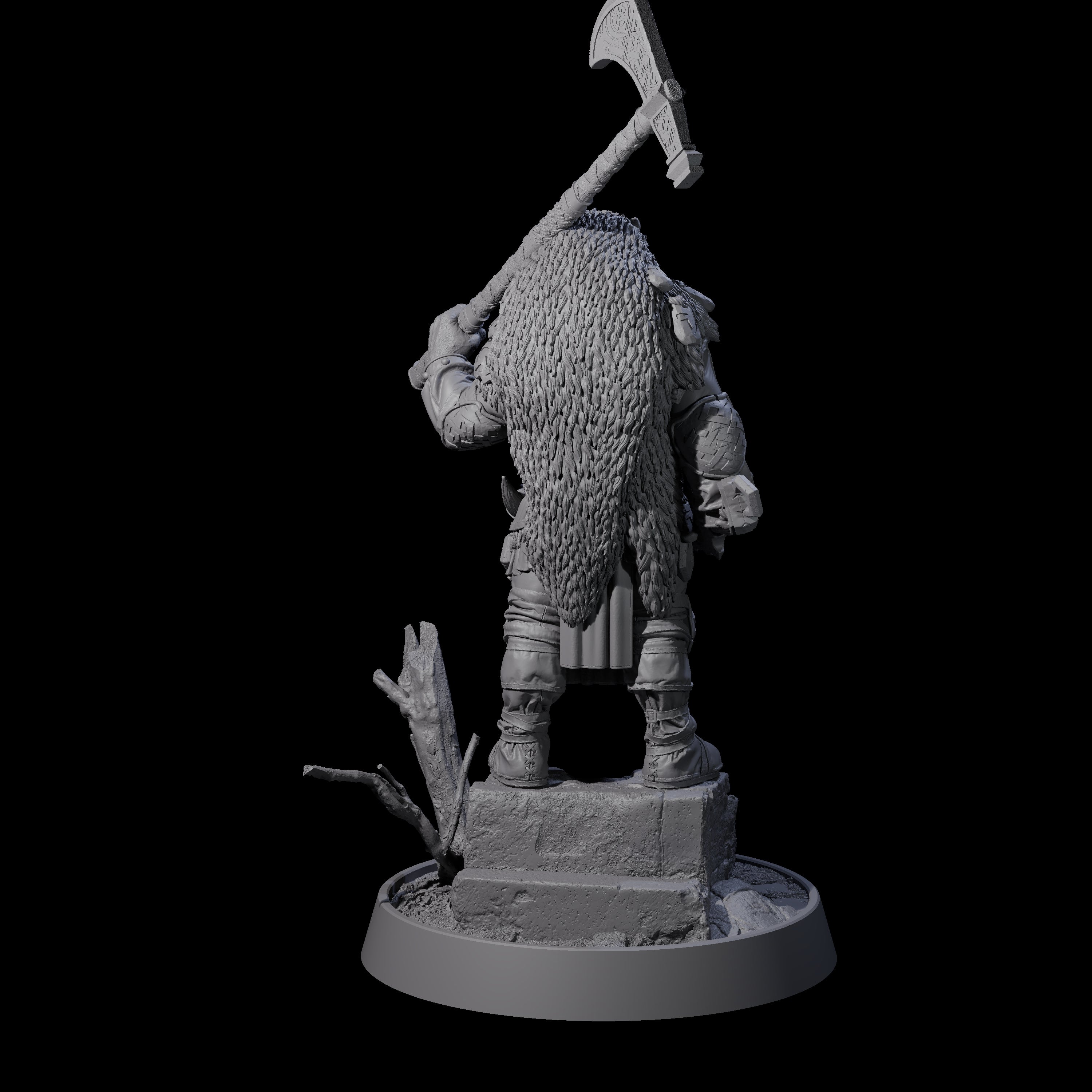 Furious Viking Berserker G Miniature for Dungeons and Dragons, Pathfinder or other TTRPGs