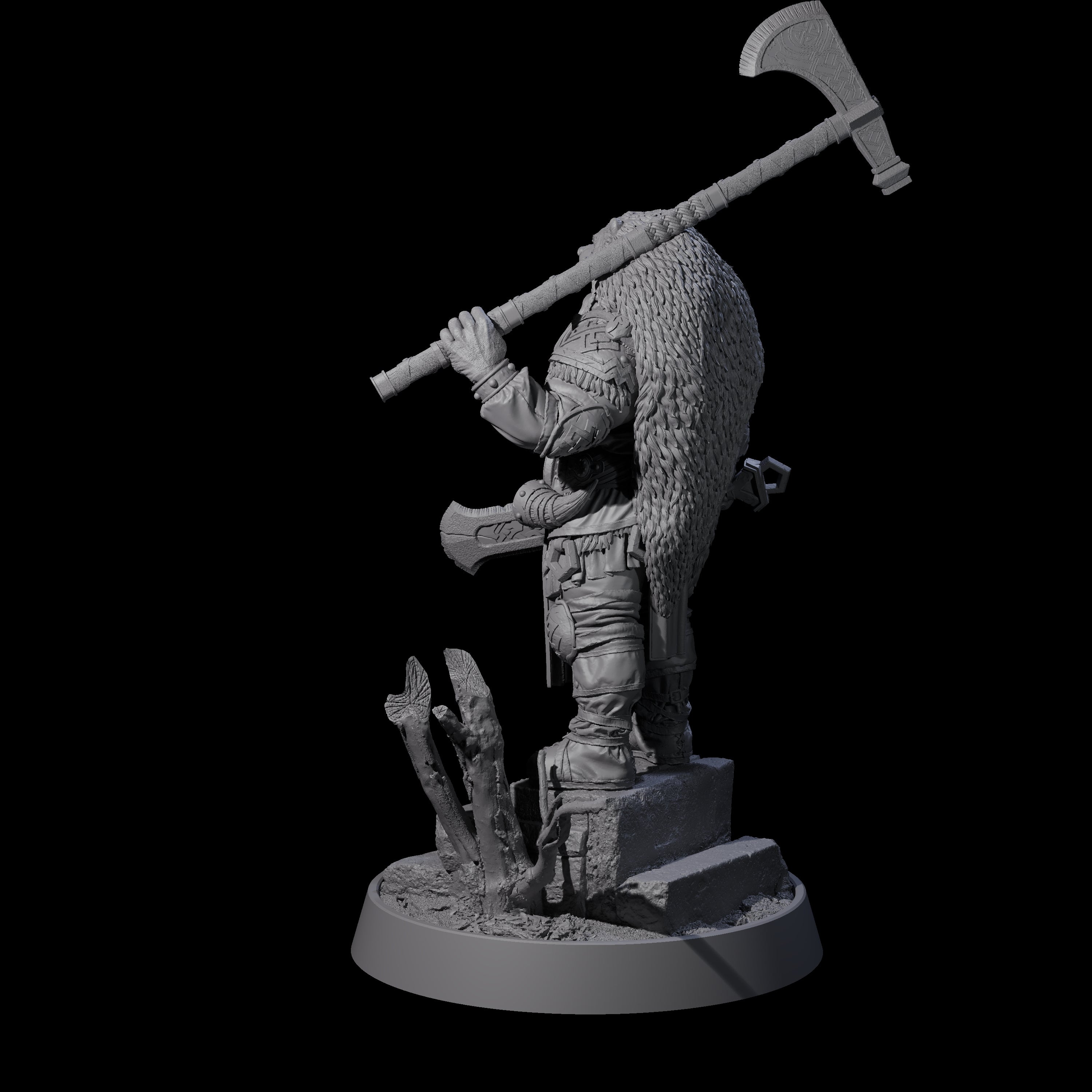 Furious Viking Berserker G Miniature for Dungeons and Dragons, Pathfinder or other TTRPGs