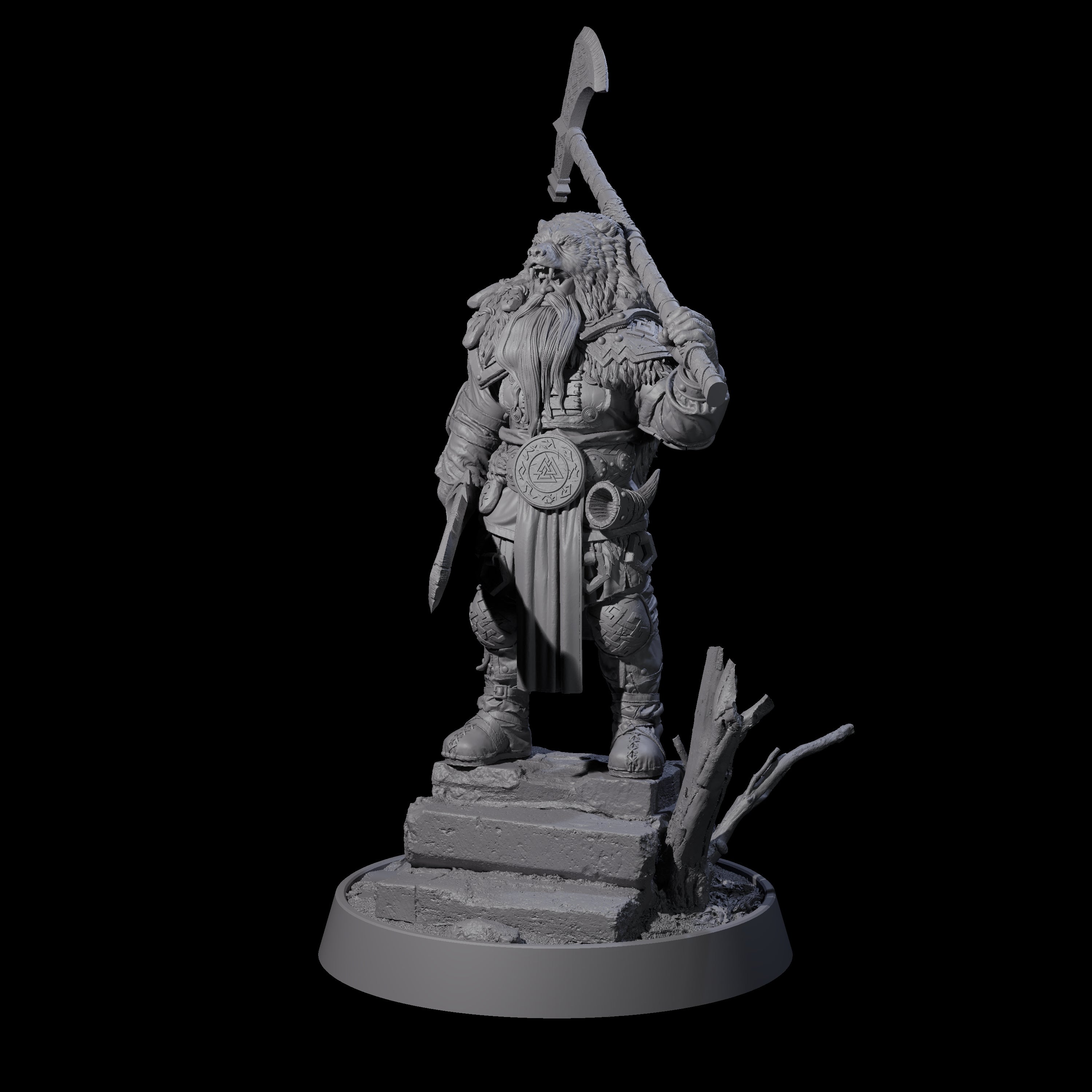 Furious Viking Berserker G Miniature for Dungeons and Dragons, Pathfinder or other TTRPGs