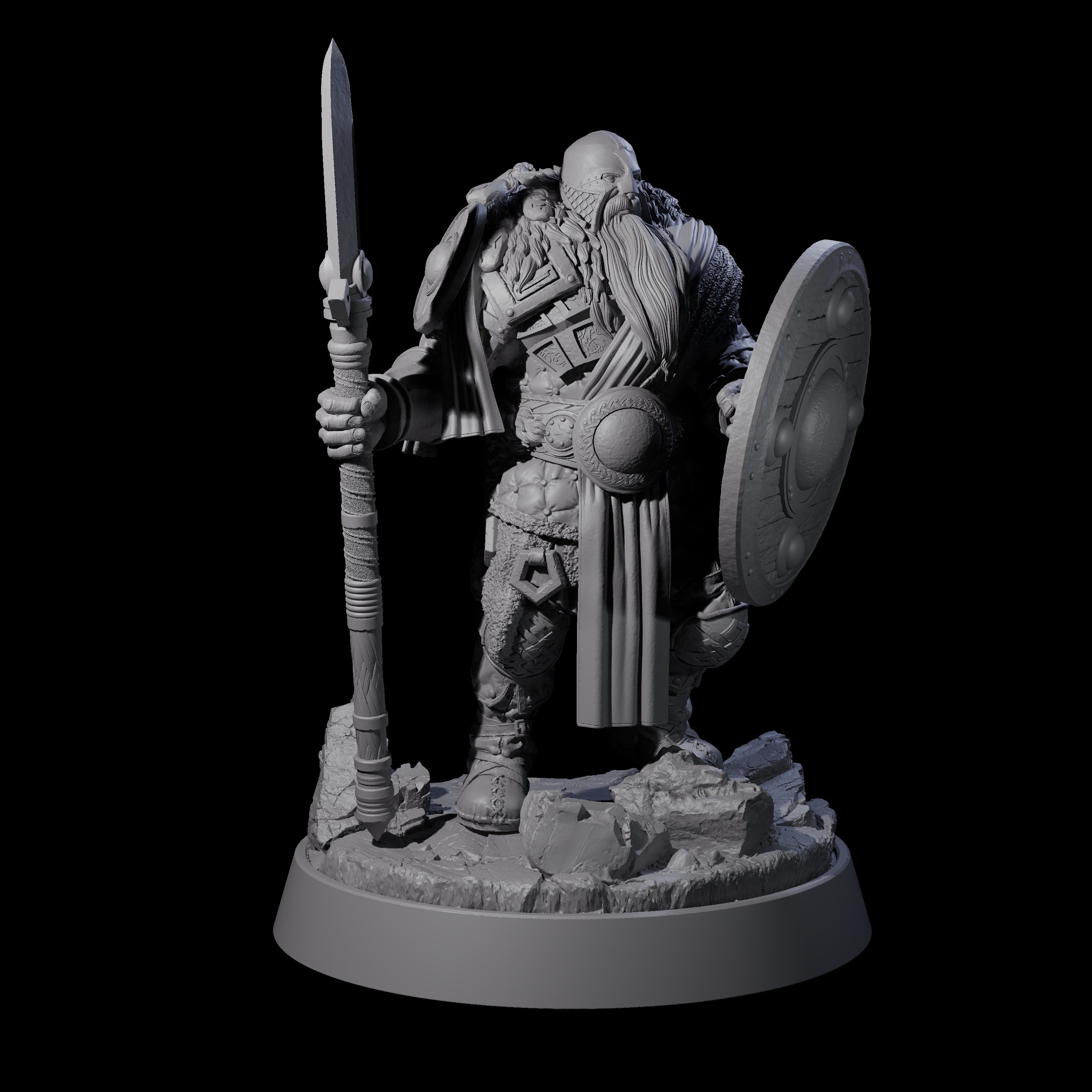 Furious Viking Berserker H Miniature for Dungeons and Dragons, Pathfinder or other TTRPGs