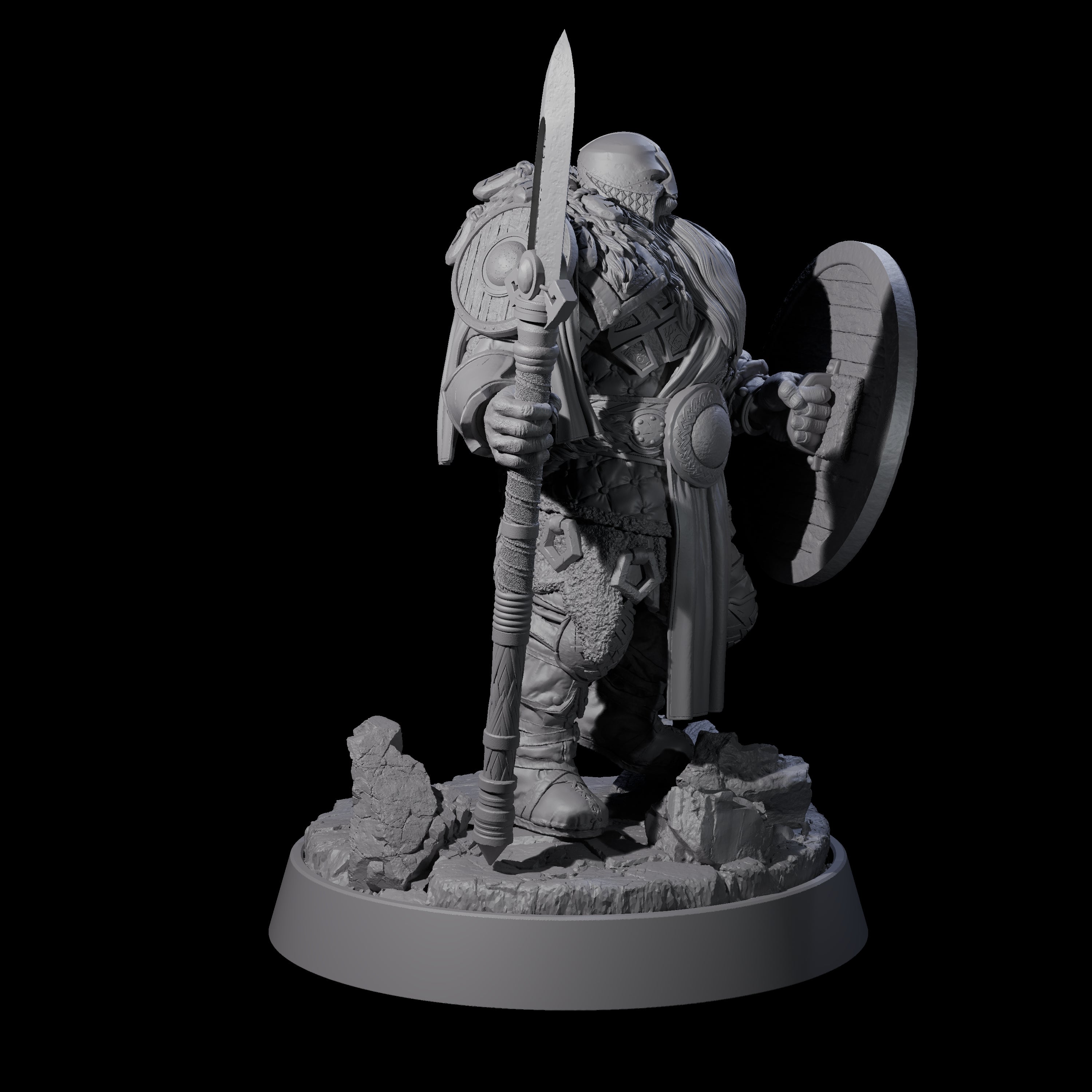 Furious Viking Berserker H Miniature for Dungeons and Dragons, Pathfinder or other TTRPGs