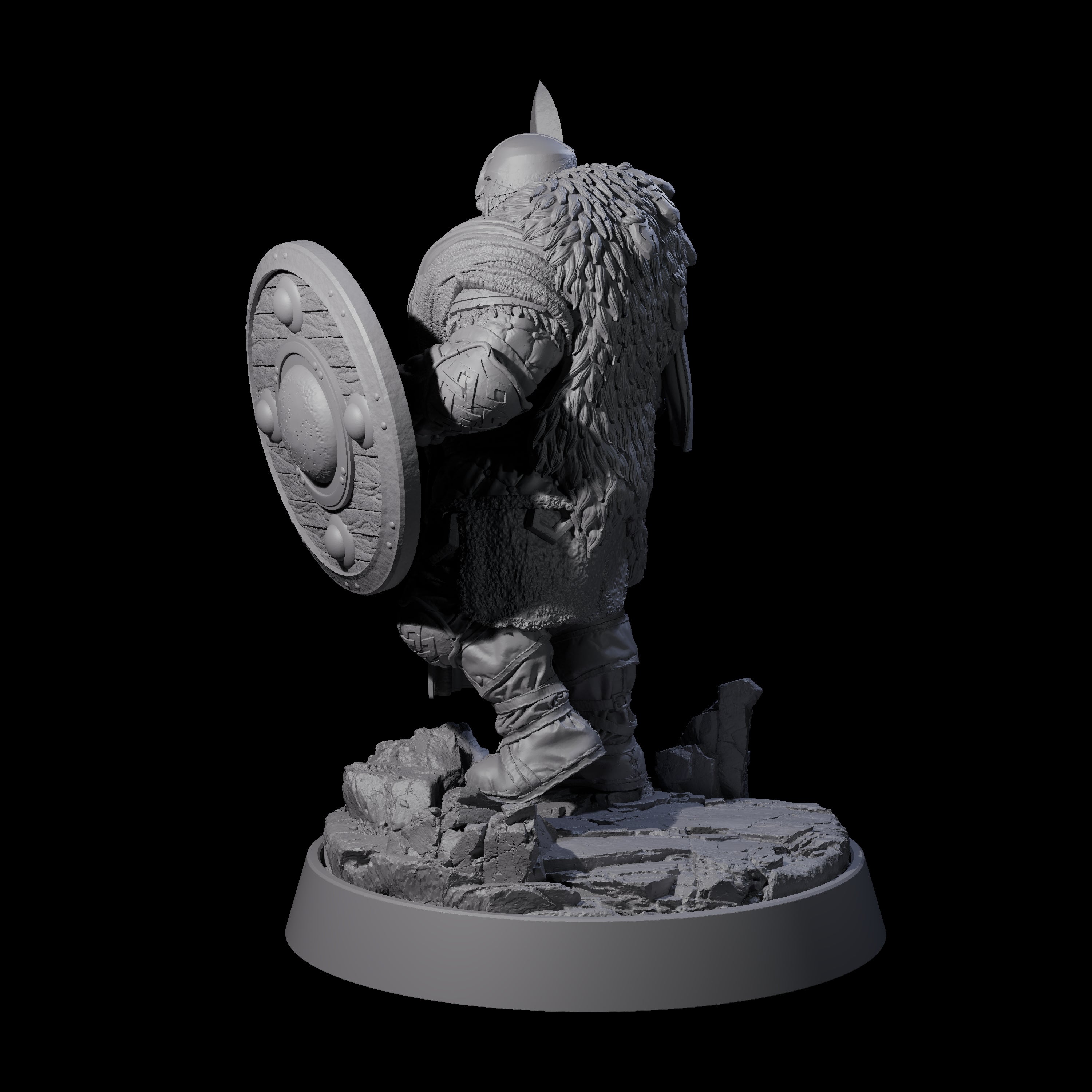 Furious Viking Berserker H Miniature for Dungeons and Dragons, Pathfinder or other TTRPGs
