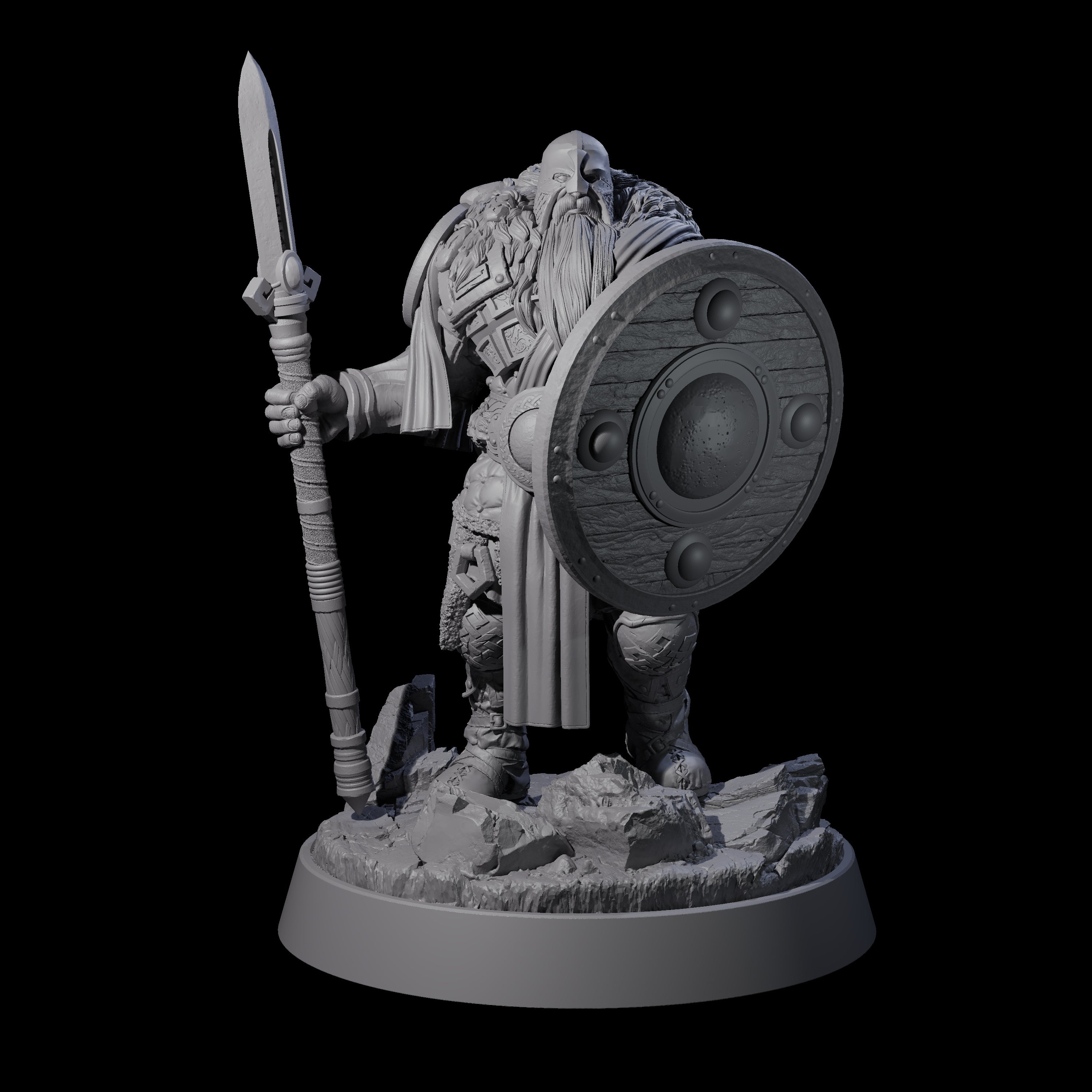 Furious Viking Berserker H Miniature for Dungeons and Dragons, Pathfinder or other TTRPGs