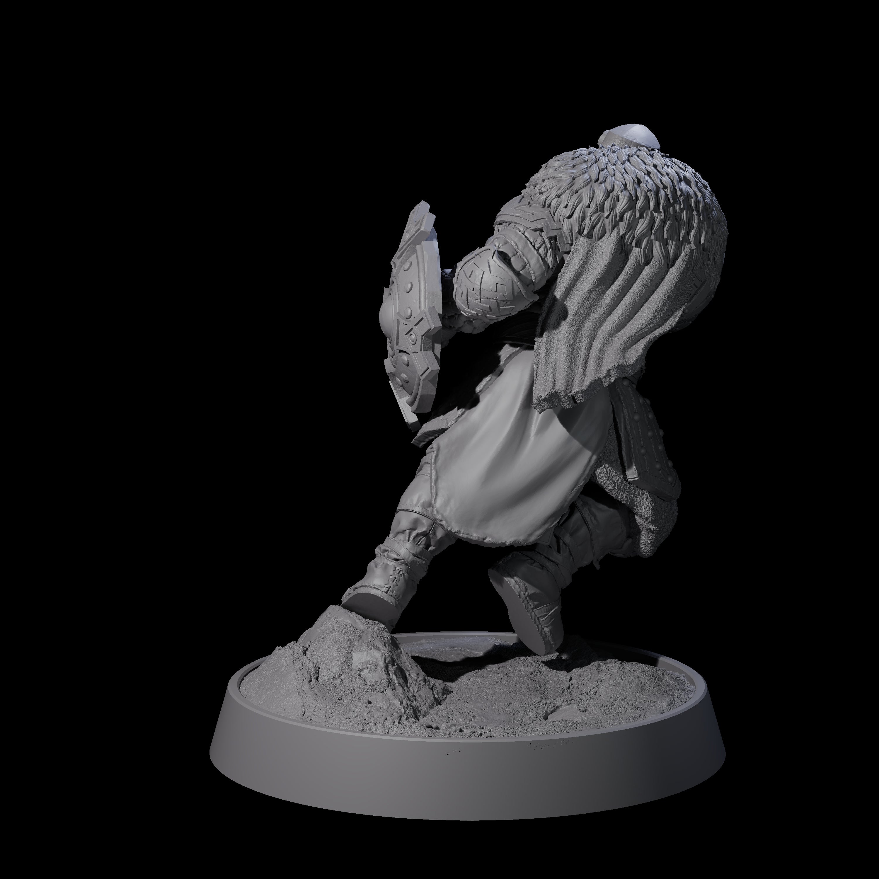 Furious Viking Berserker I Miniature for Dungeons and Dragons, Pathfinder or other TTRPGs