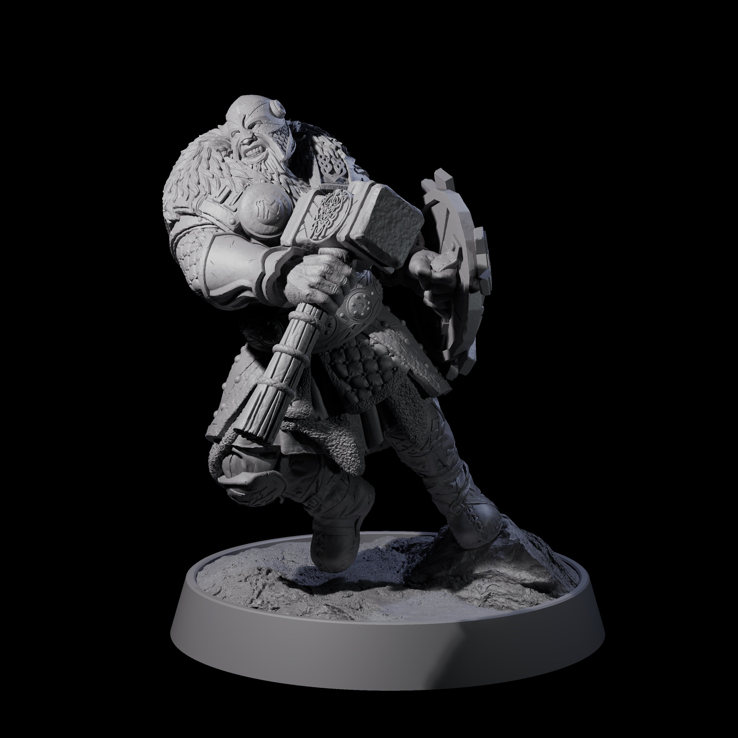 Furious Viking Berserker I Miniature for Dungeons and Dragons, Pathfinder or other TTRPGs